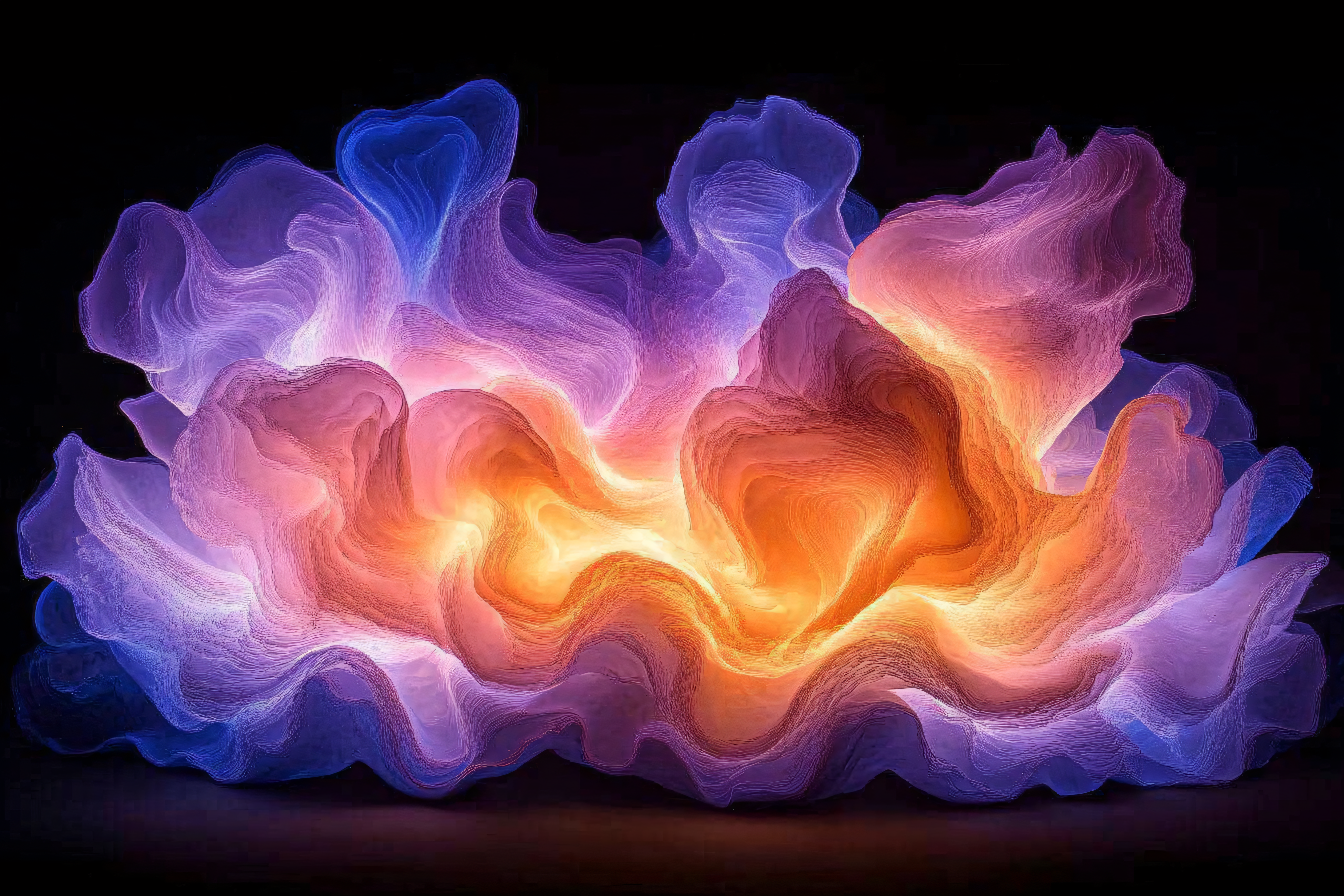 Glowing Abstract Form
