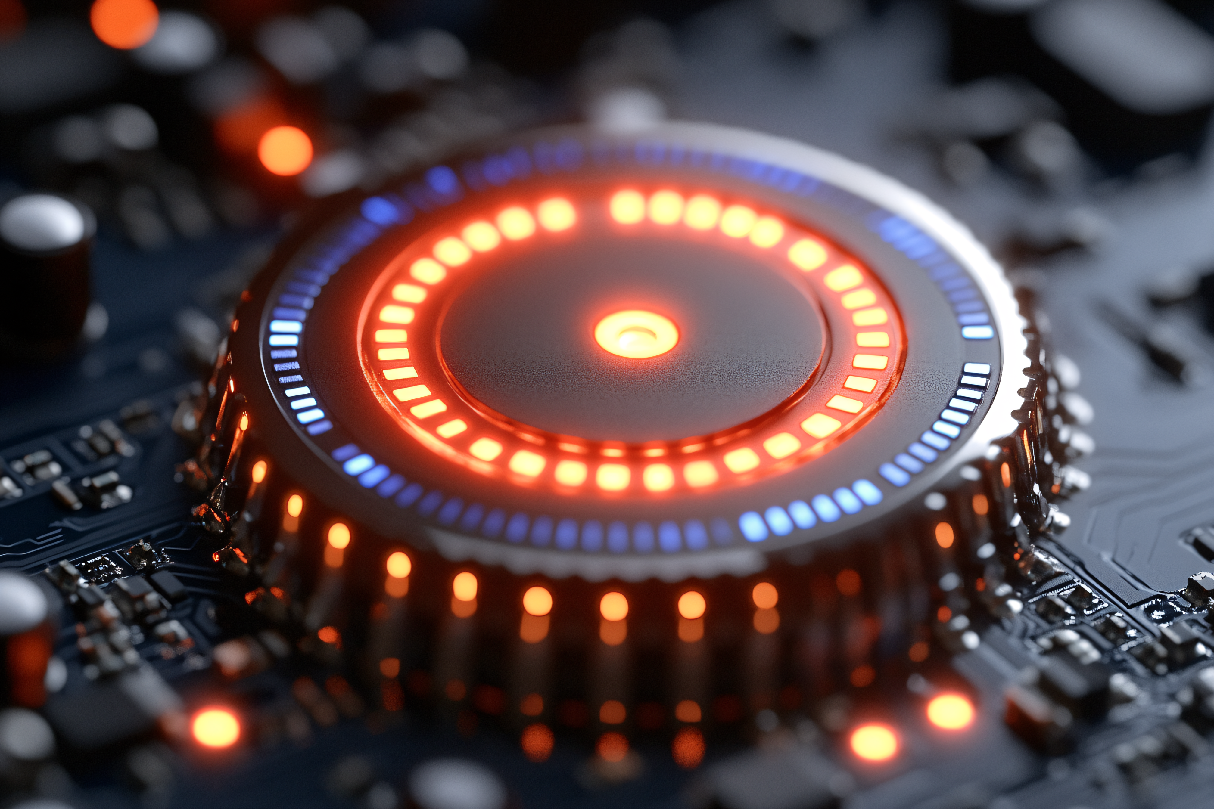 Glowing Circuitry Component