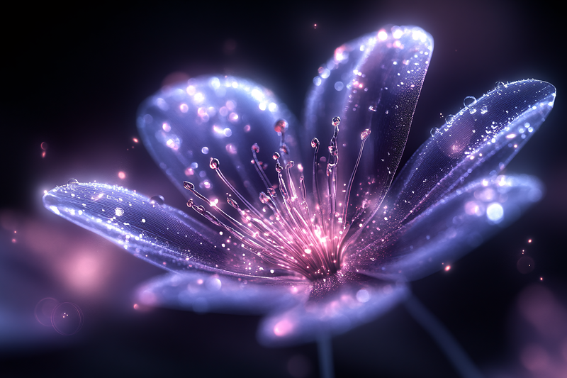 Glowing Crystal Flower