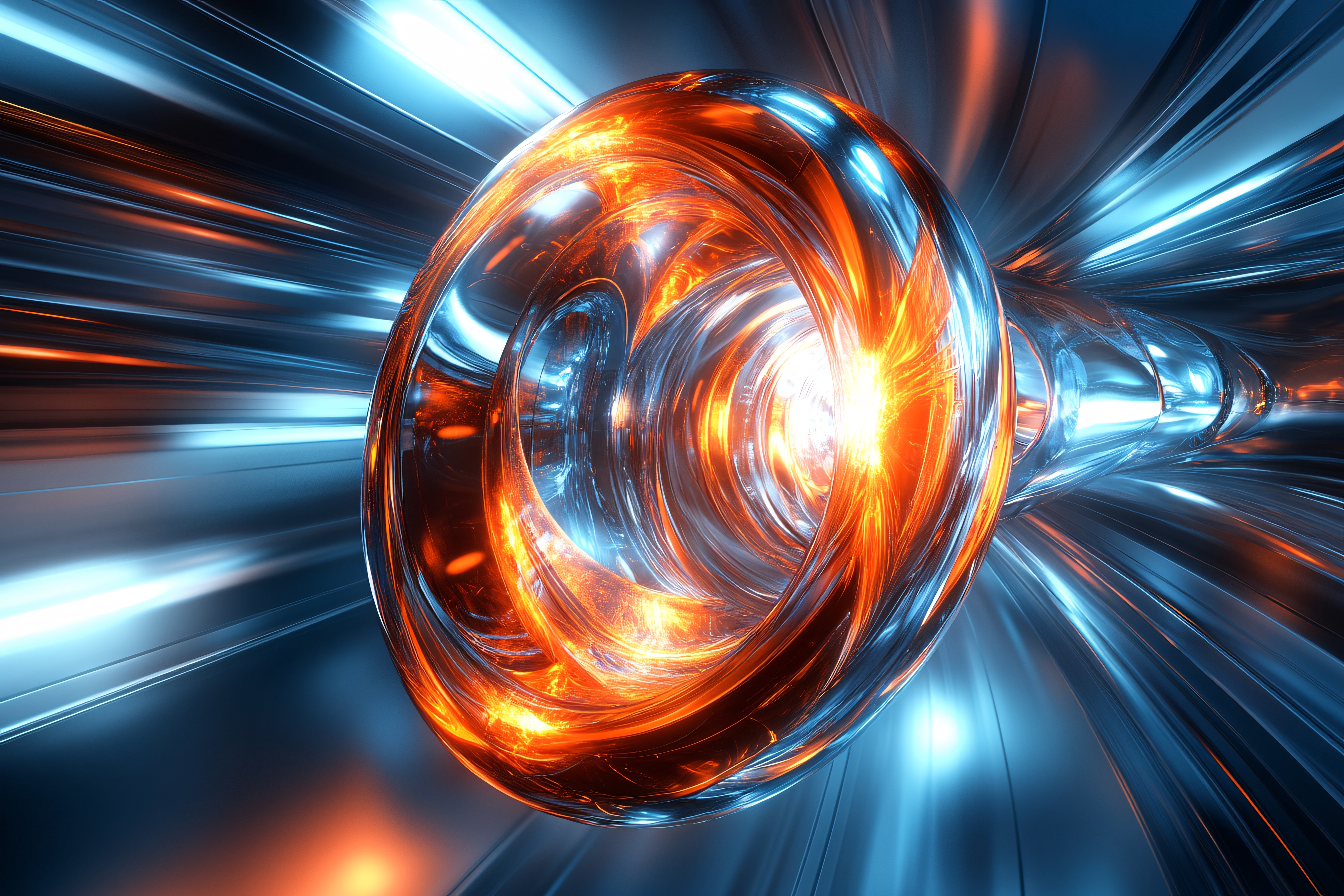 Glowing Energy Tunnel
