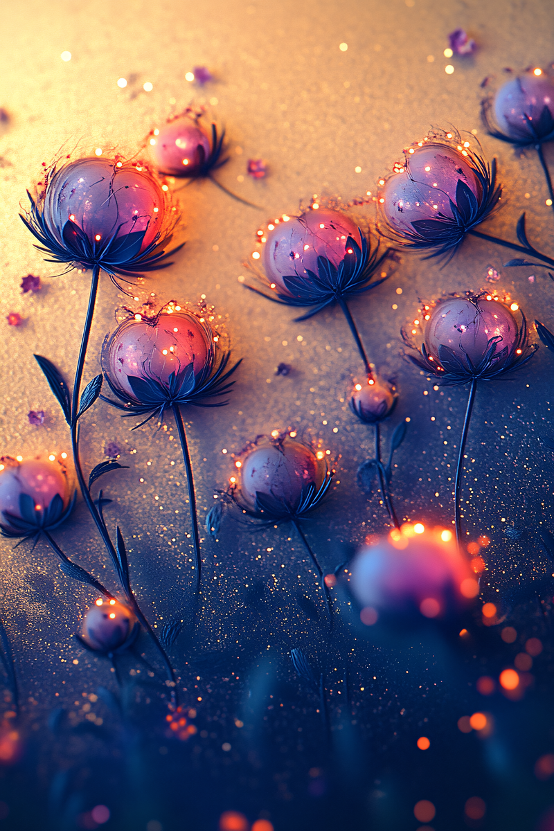 Glowing Floral Fantasy