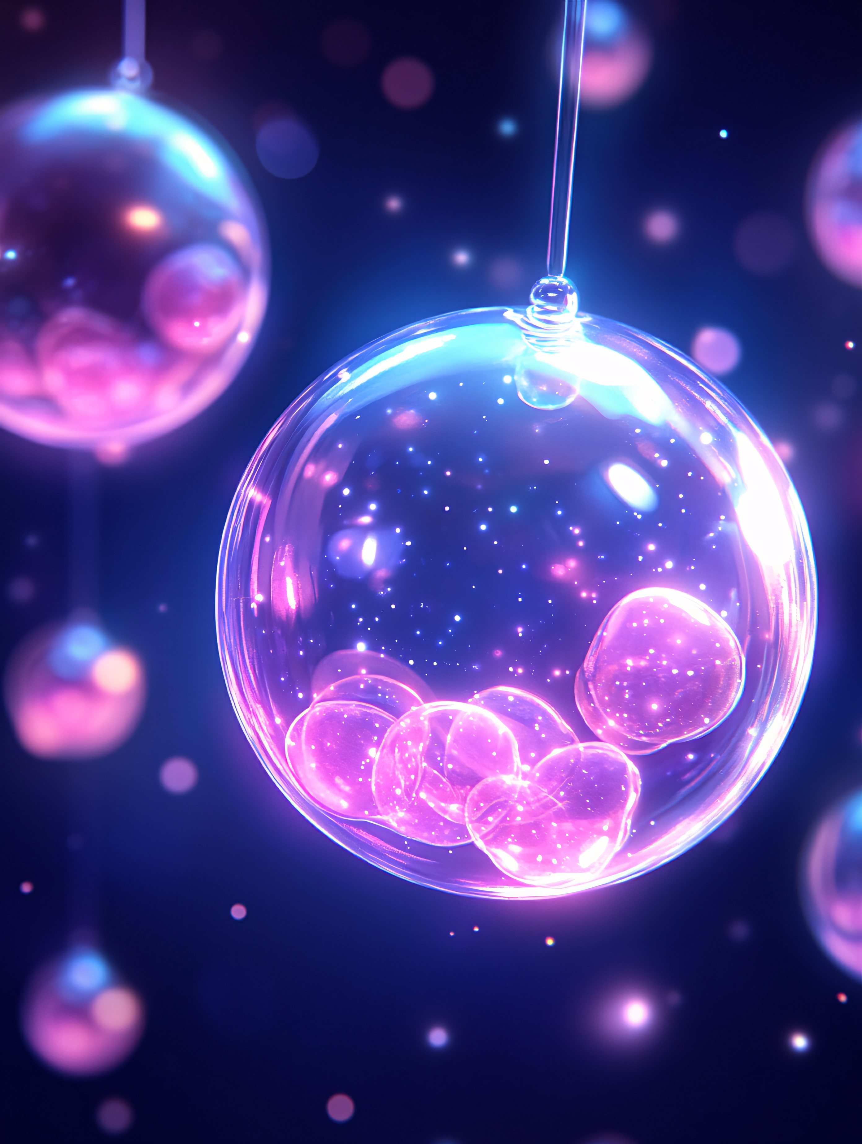 Glowing Glass Orbs