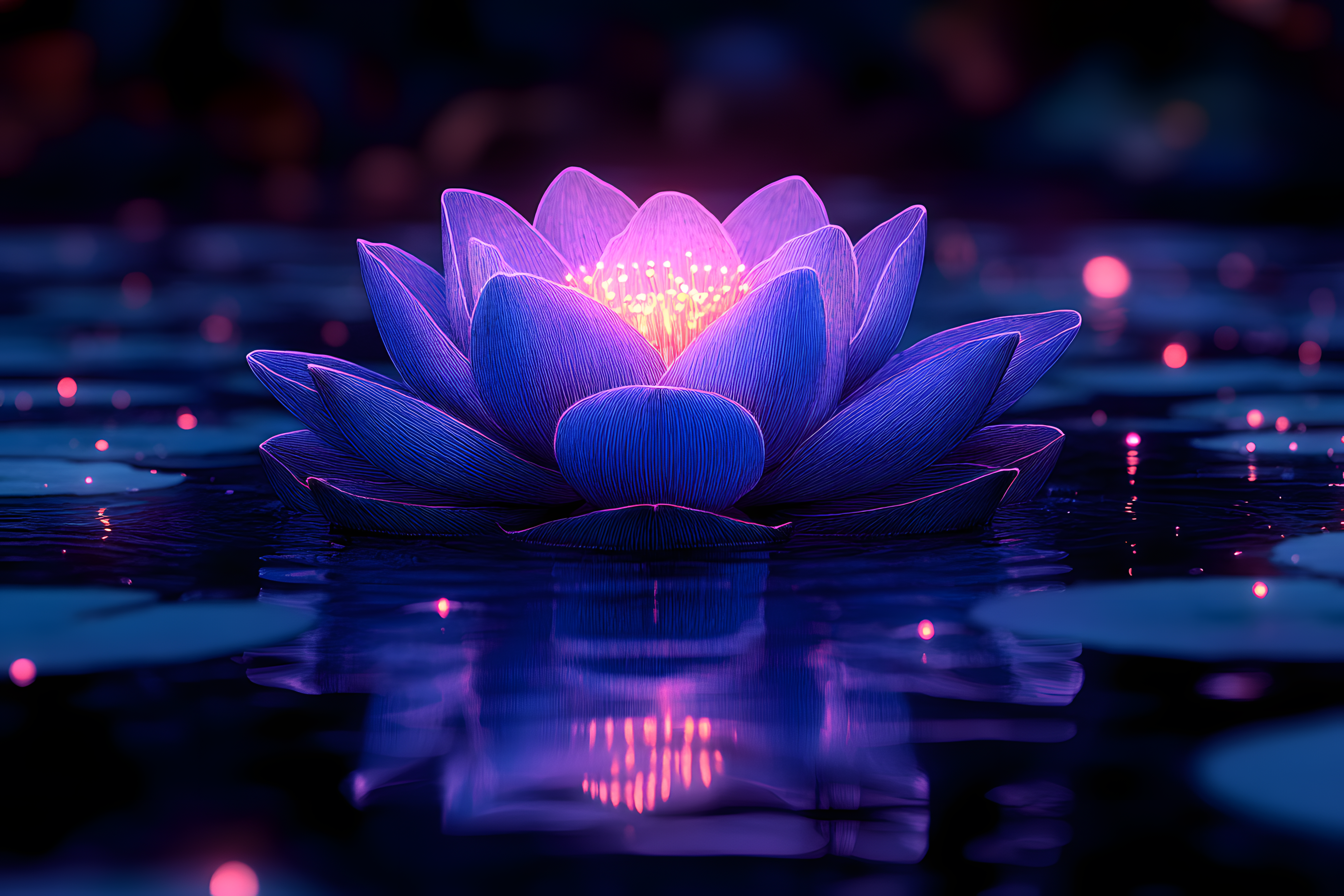 Glowing Lotus Bloom