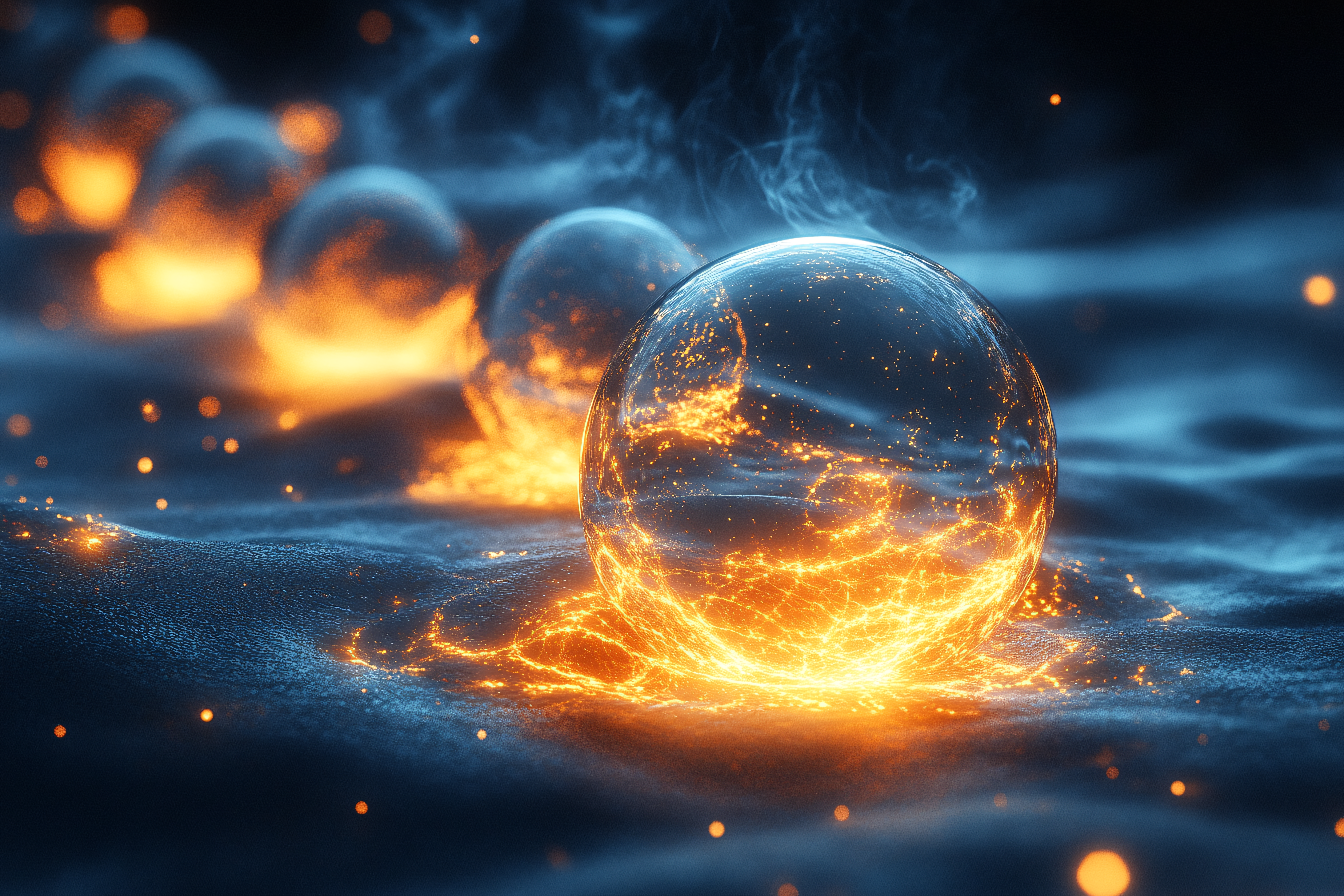 Glowing Orbs of Energy