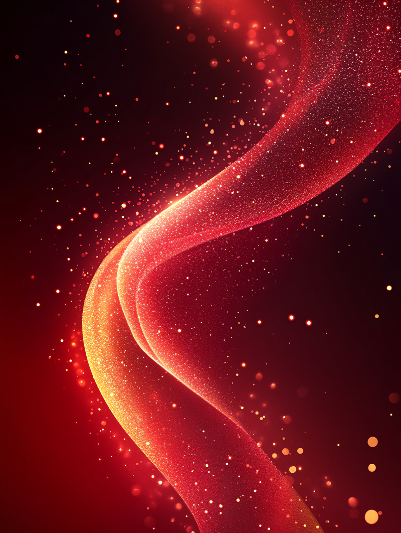 Glowing Red Swirl