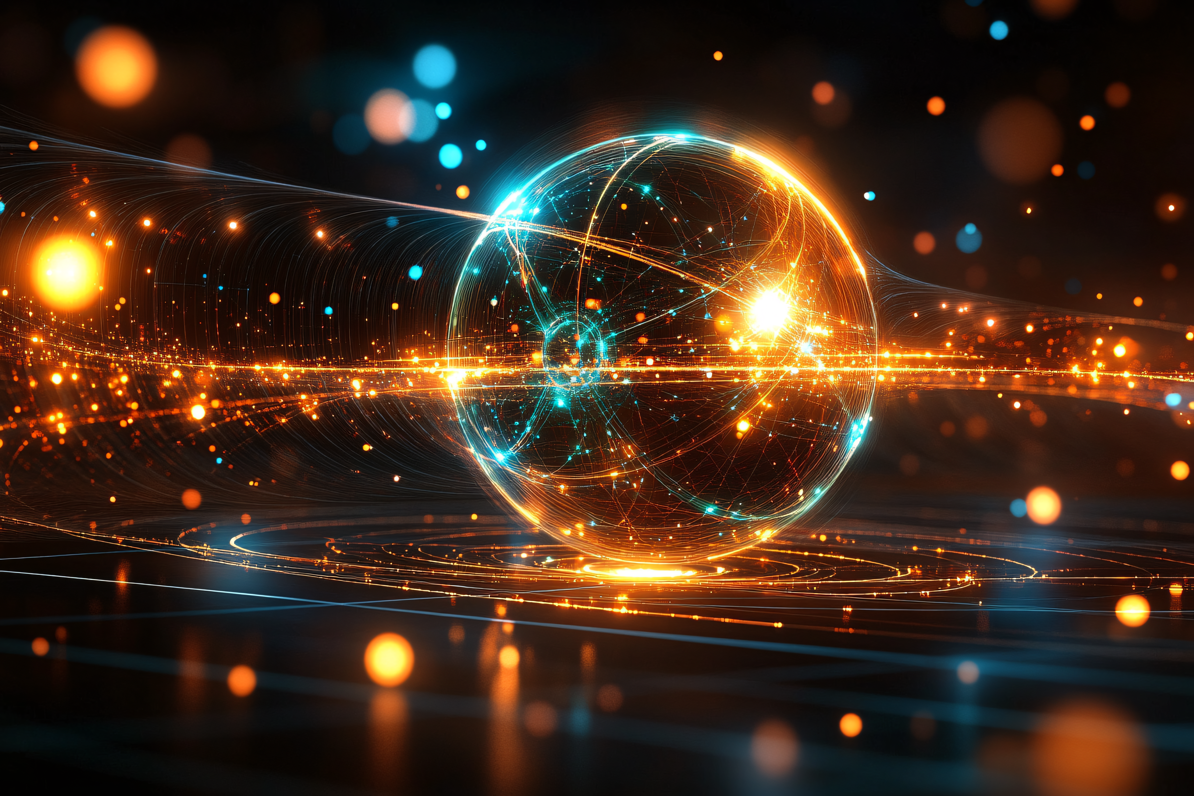 Glowing Sphere of Network