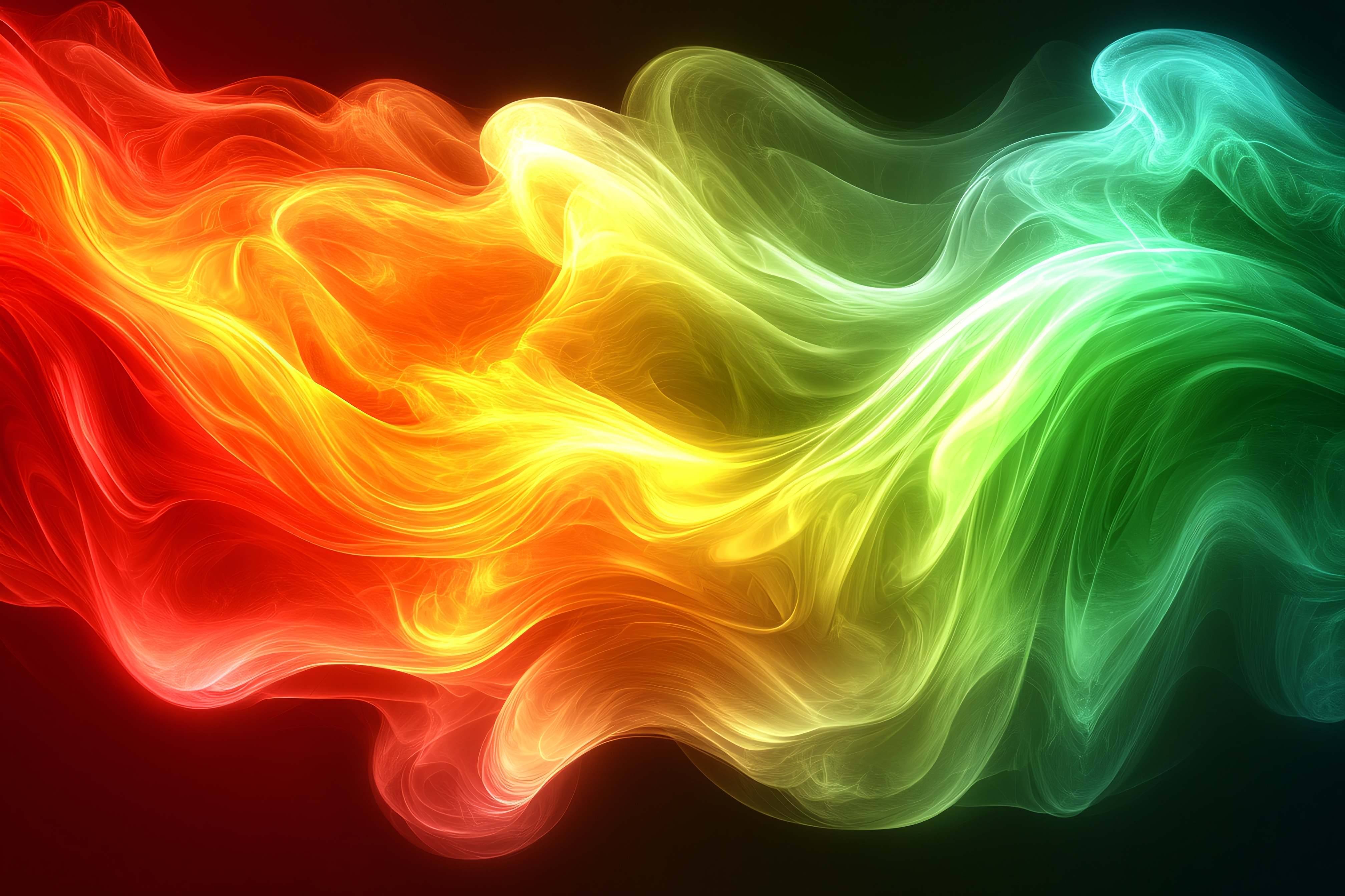 Glowing Swirls of Color