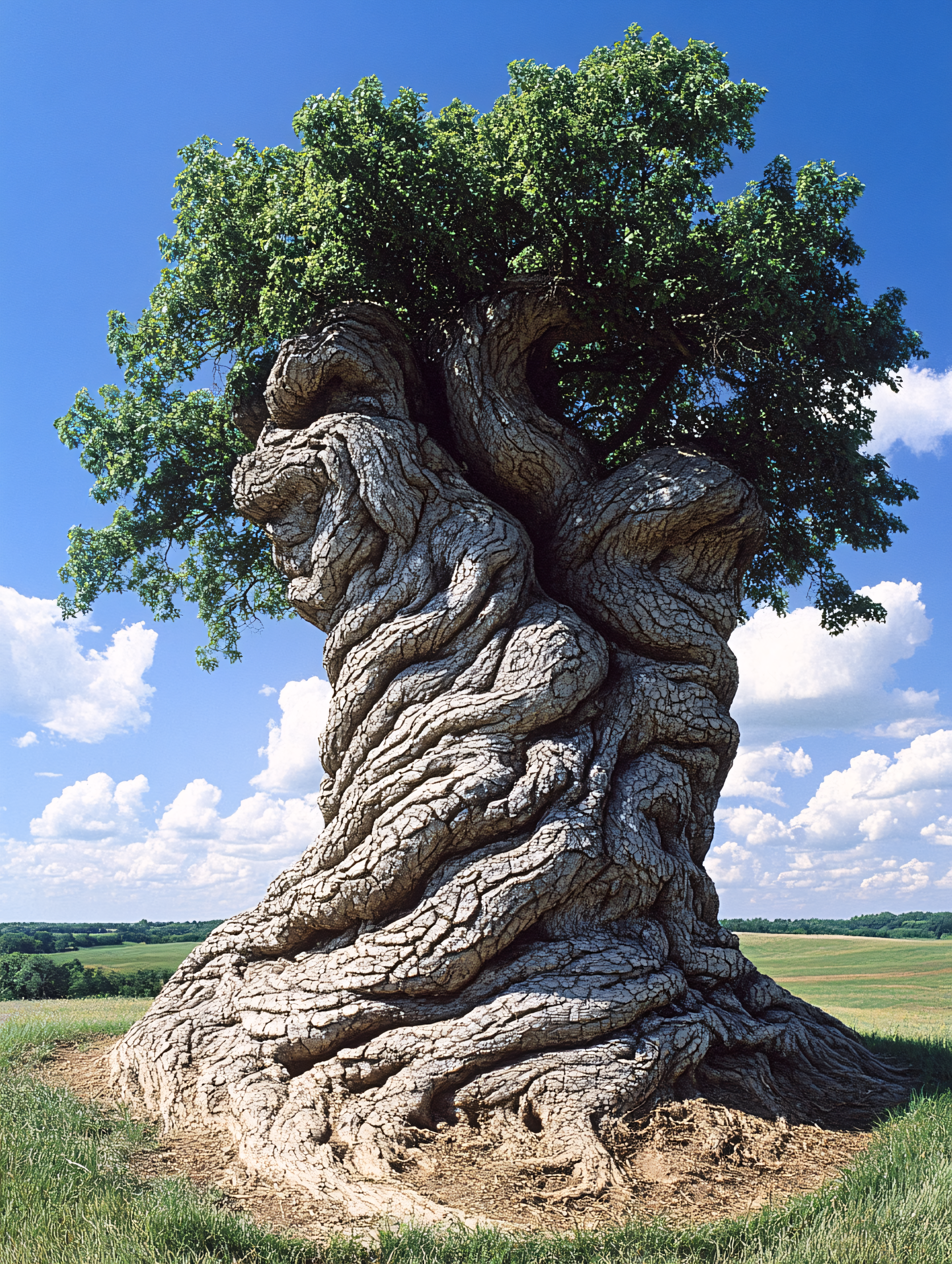 Gnarled Tree Trunk