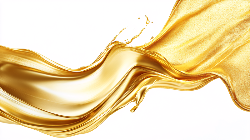 Gold Liquid Splash
