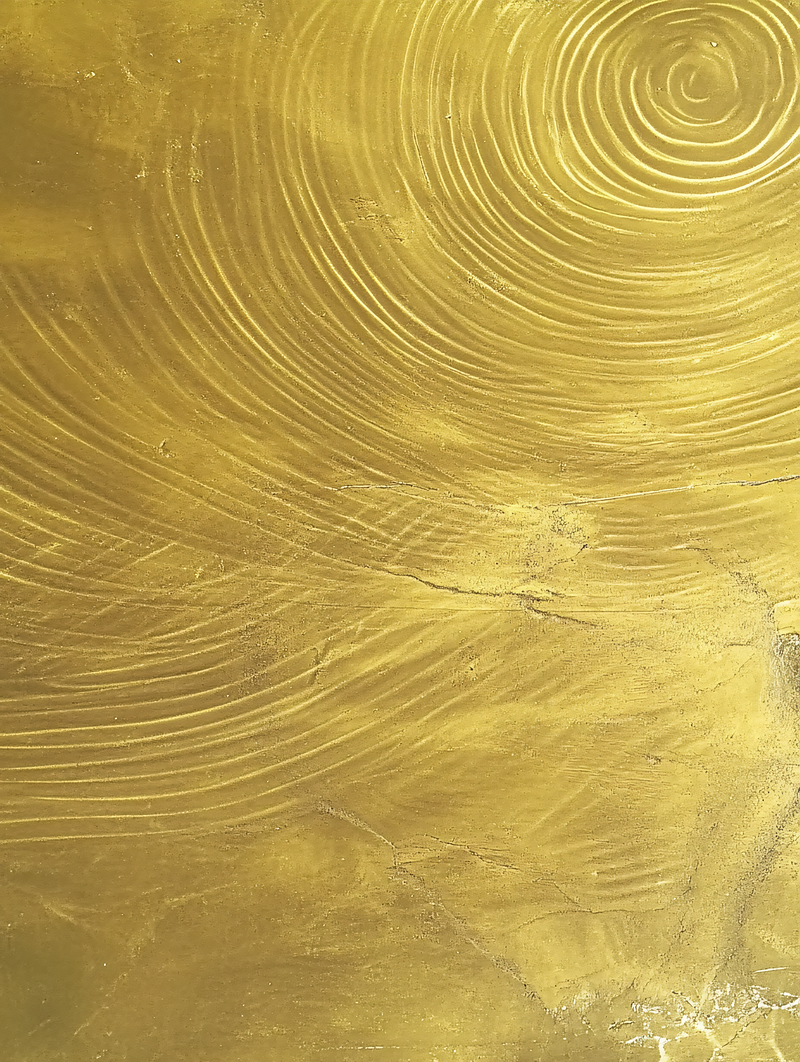 Golden Circular Texture