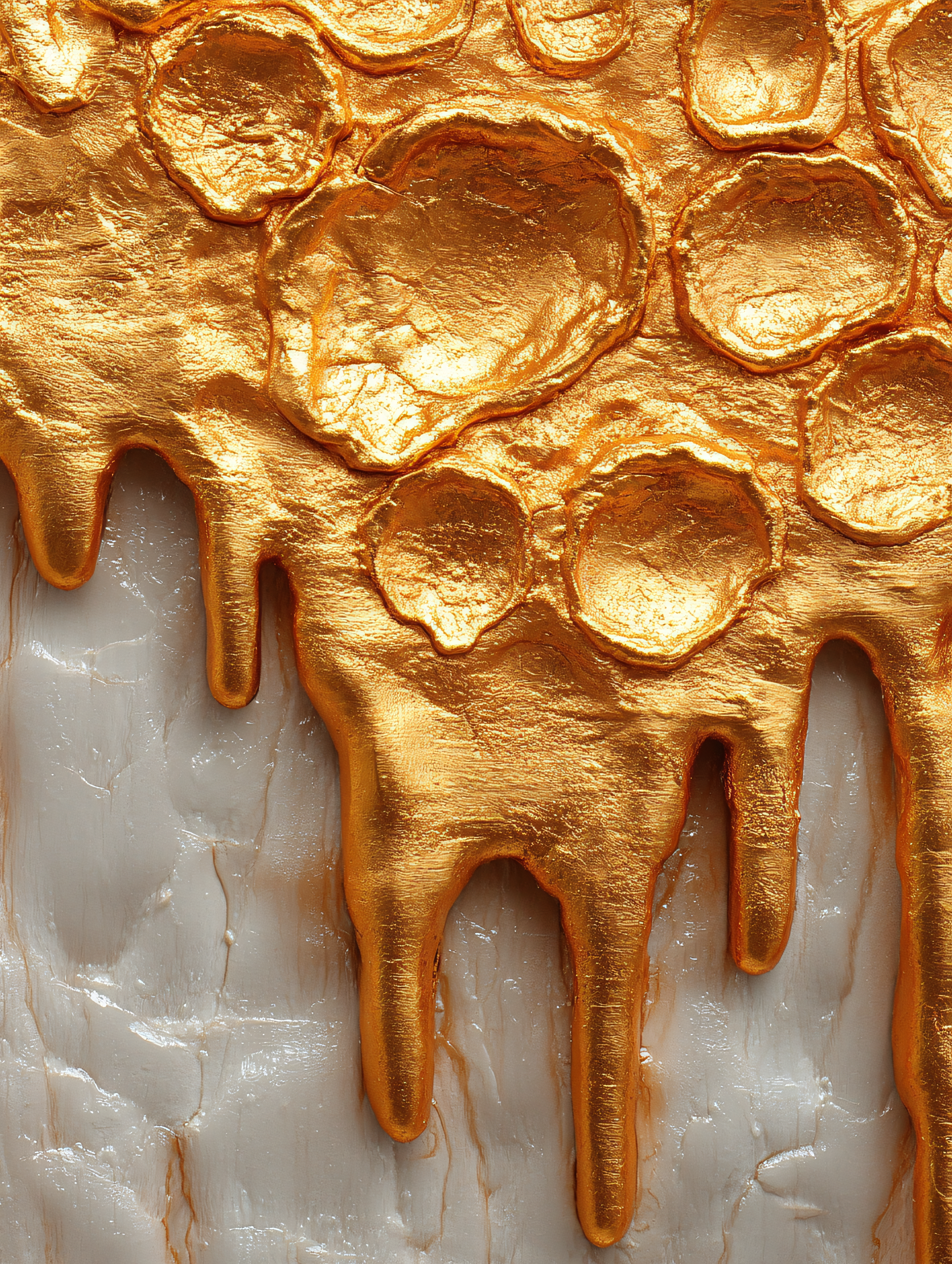 Golden Dripping Texture