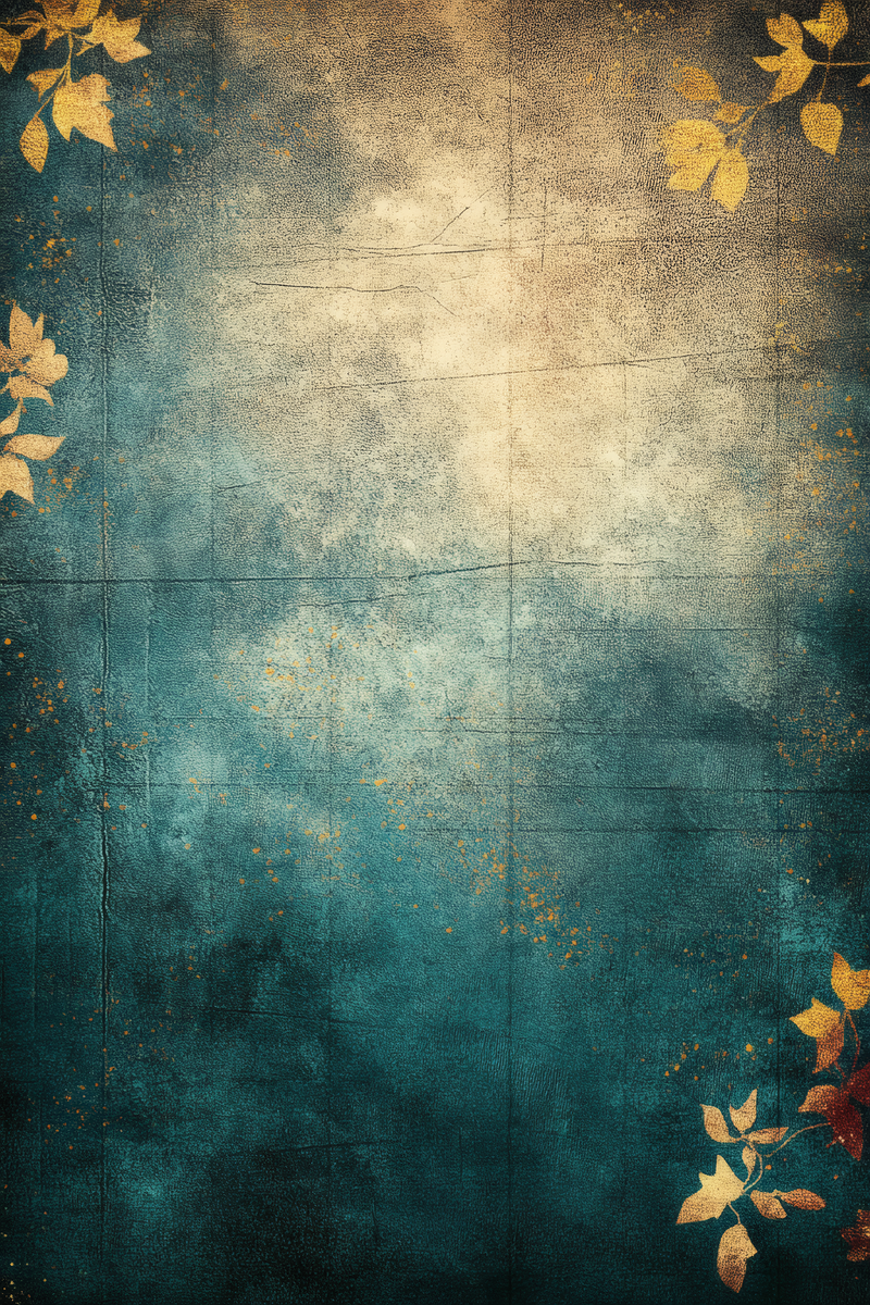 Golden Foliage Abstract Texture