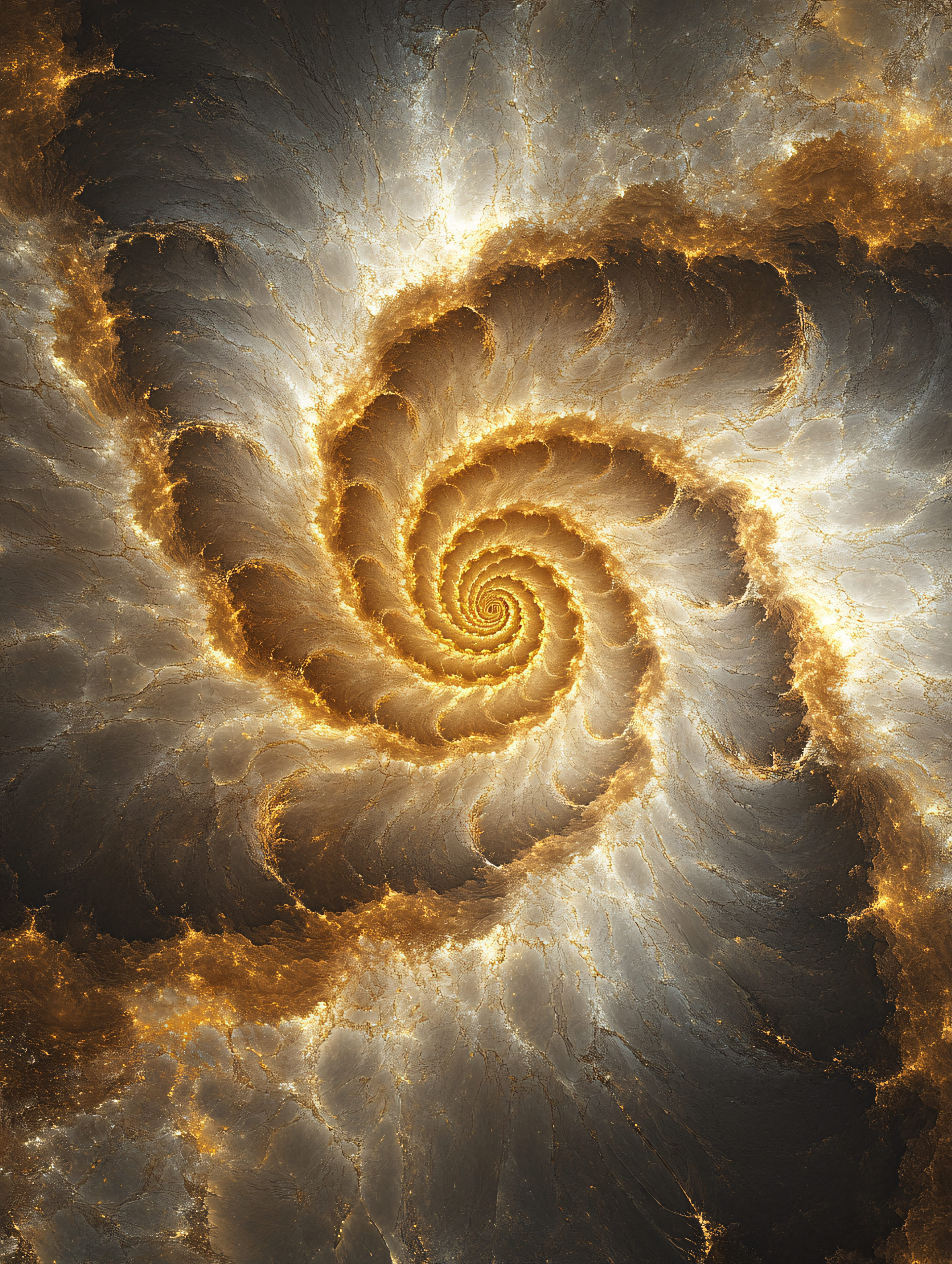 Golden Fractal Spiral