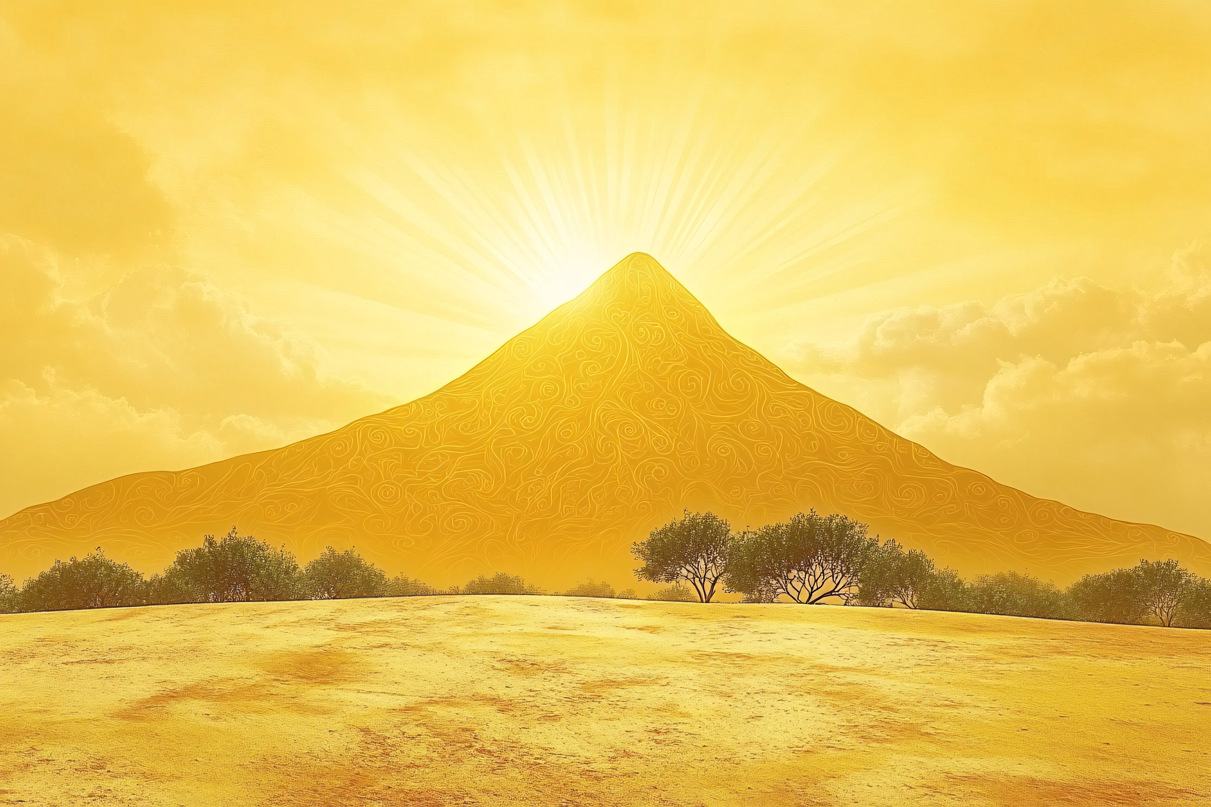 Golden Mountain Sunrise