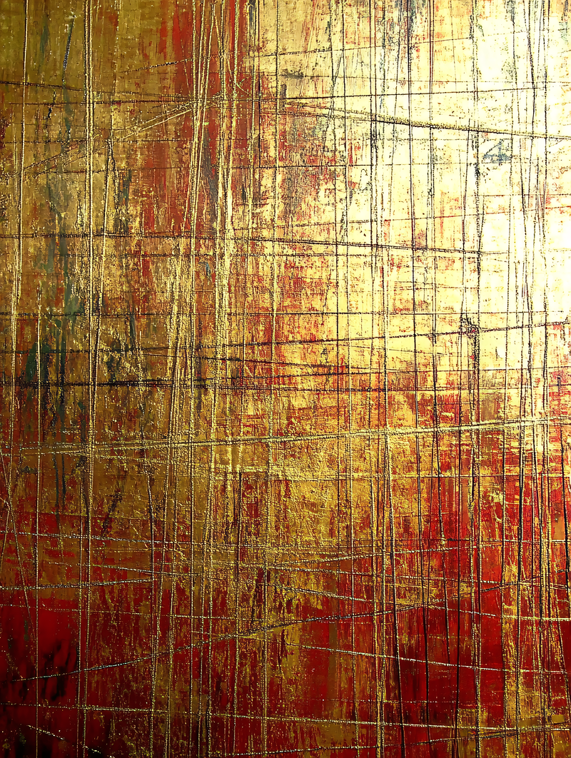 Golden Red Abstract Texture