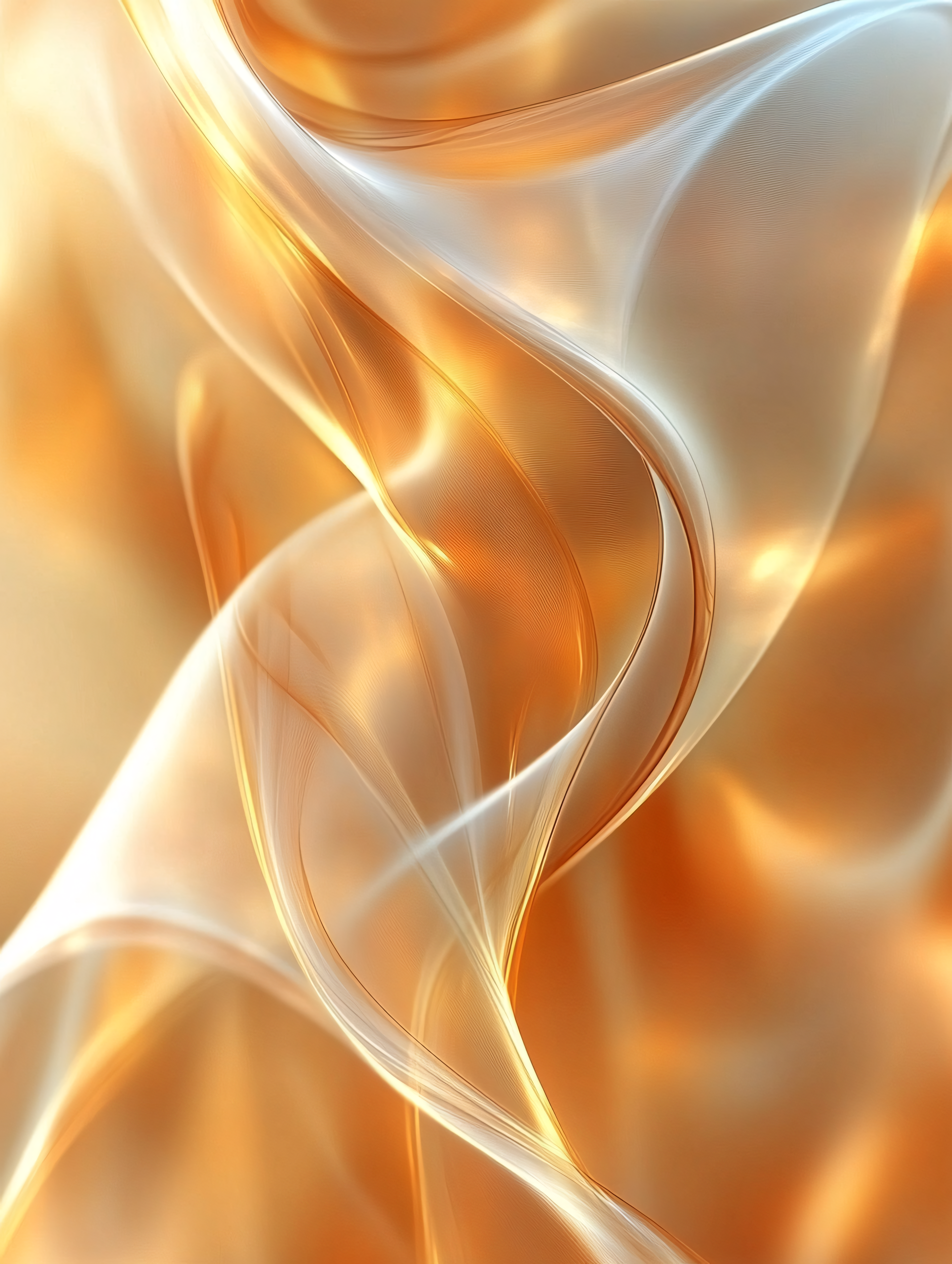 Golden Silk Waves