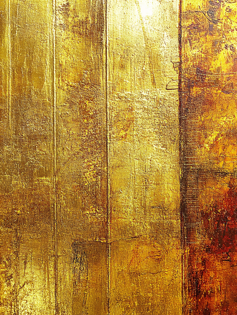 Golden Textured Abstract