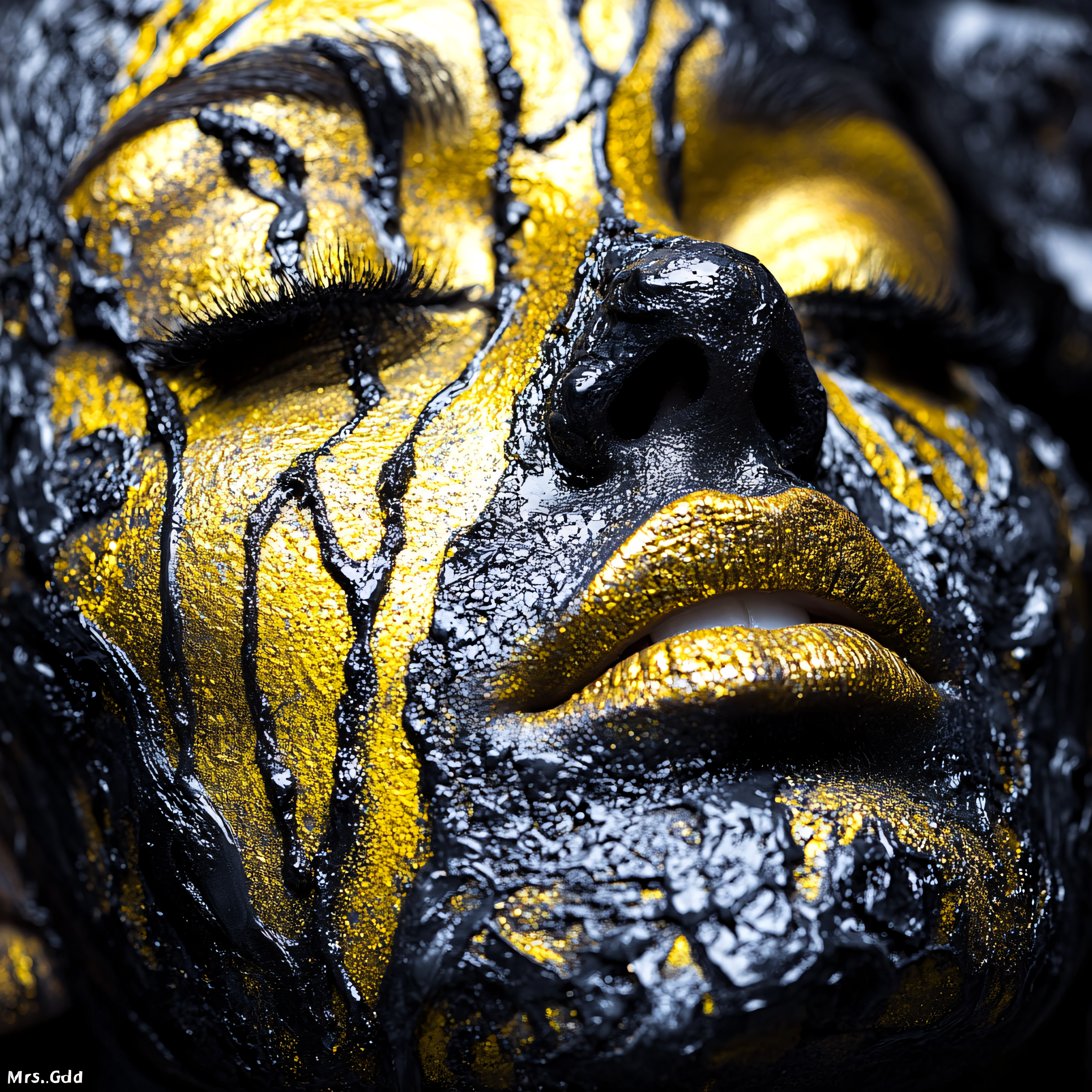 Golden Veil Portrait