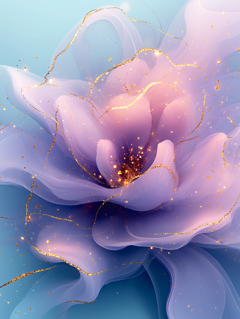 Golden Veiled Bloom