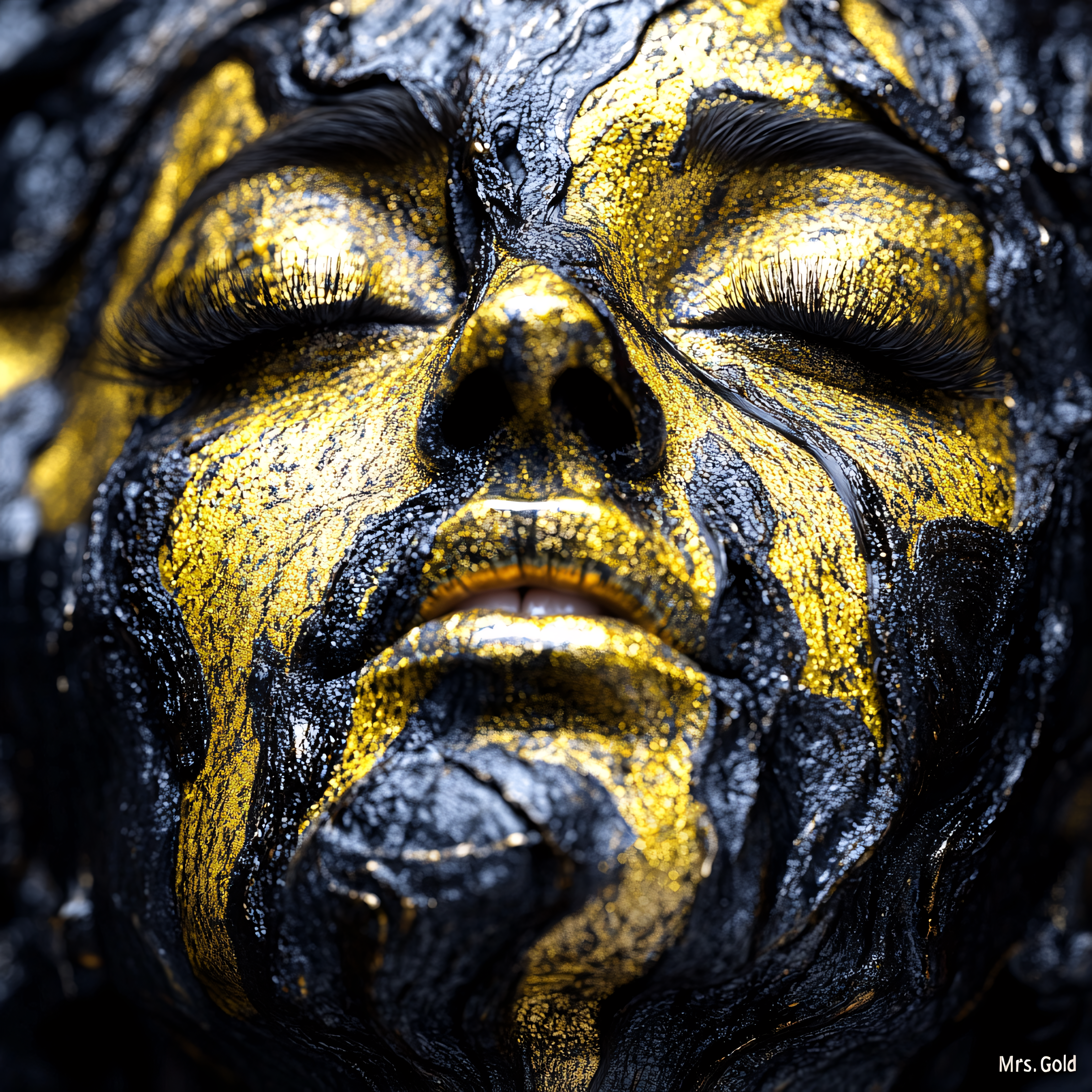 Golden Veins Portrait