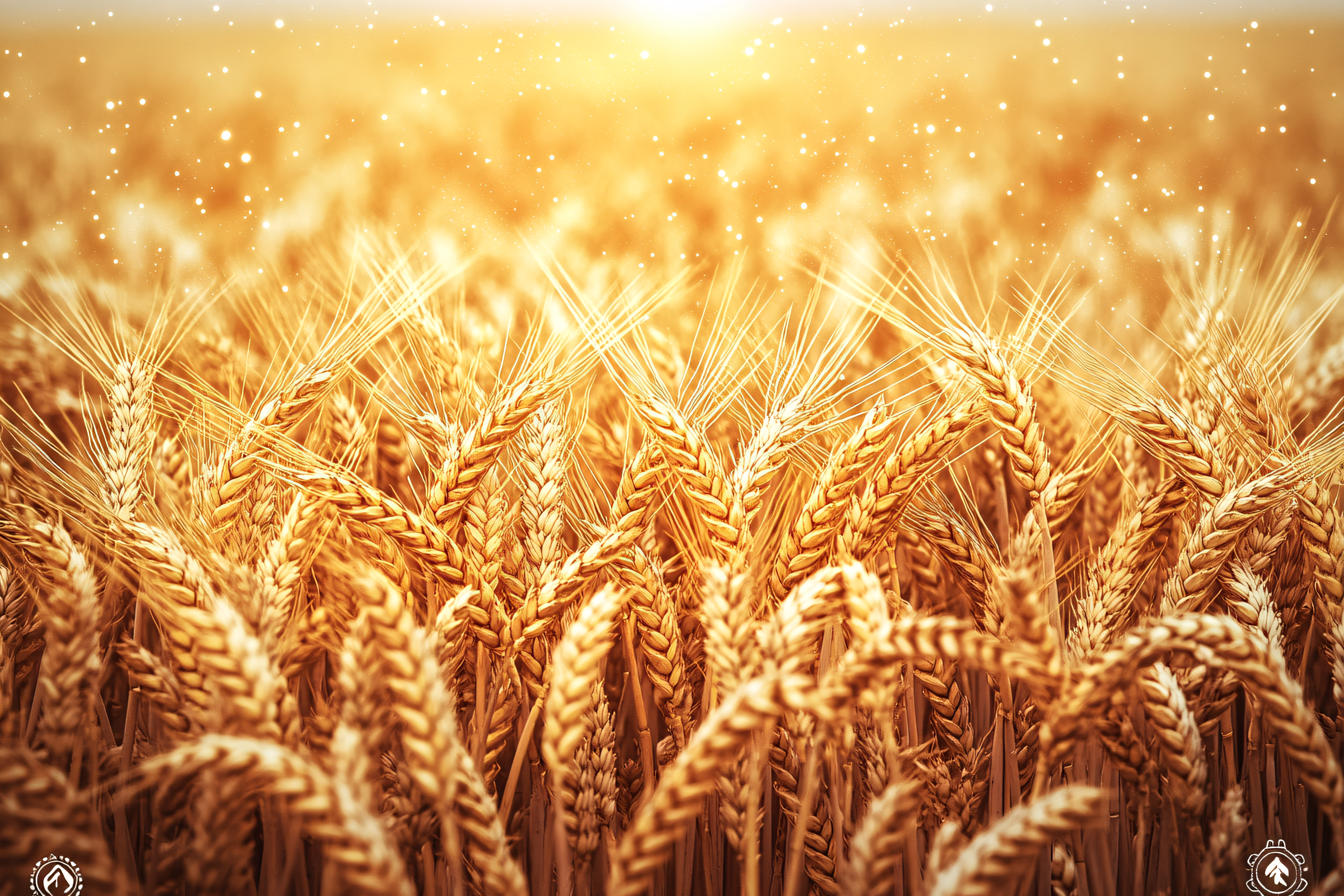 Golden Wheat Field Under Sunlight