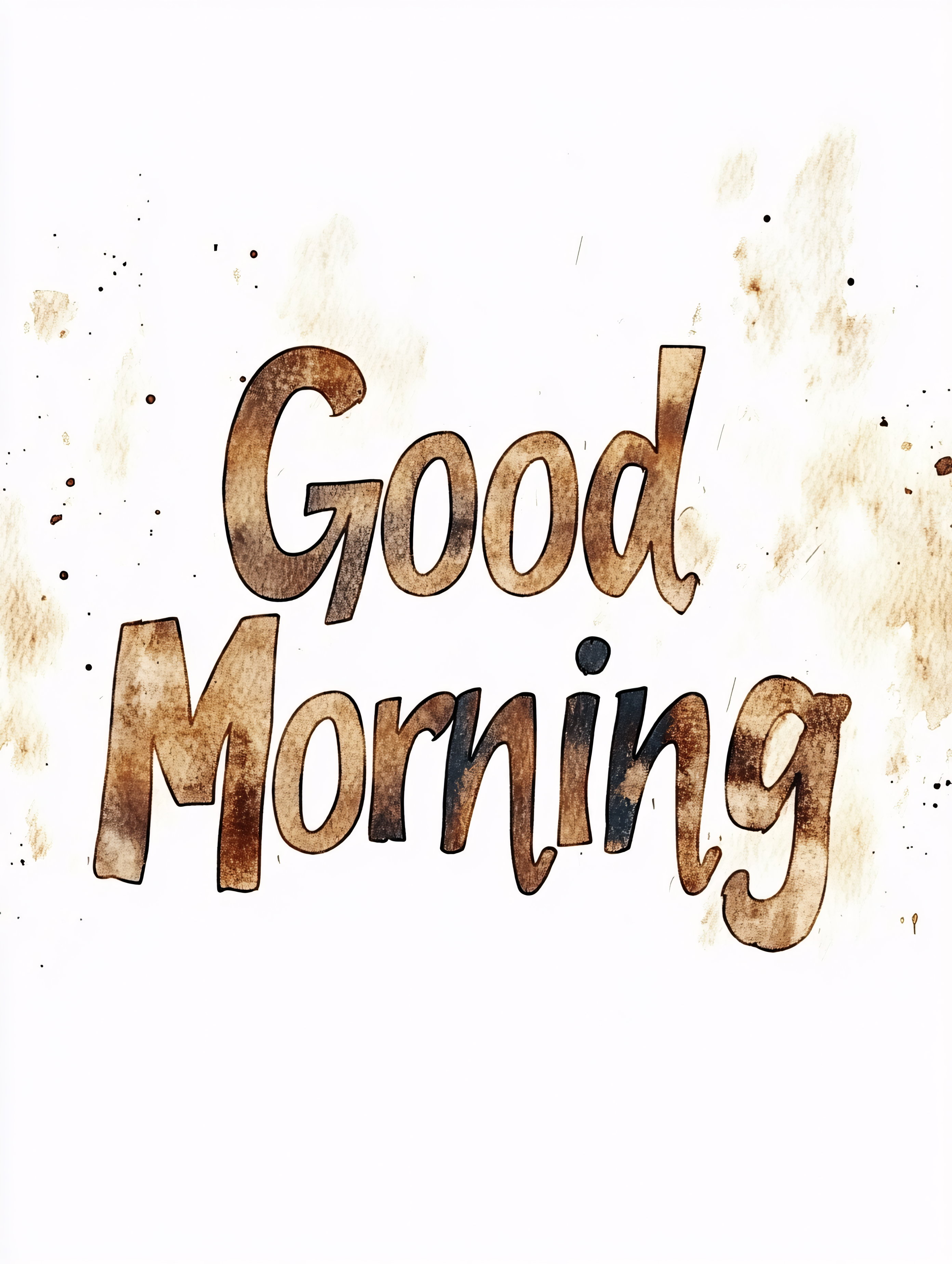 Good Morning Coffee Stain