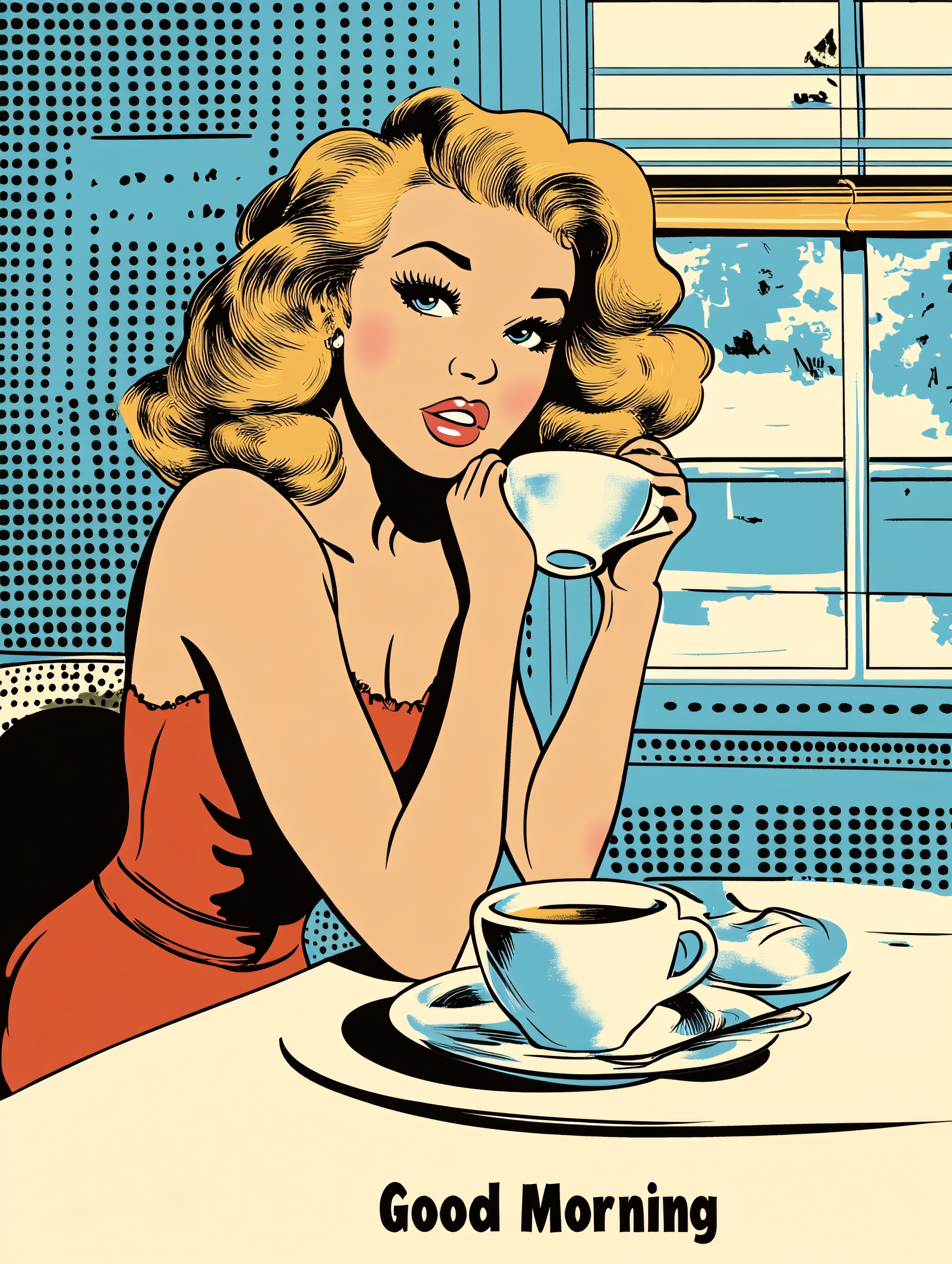 Good Morning Coffee Woman