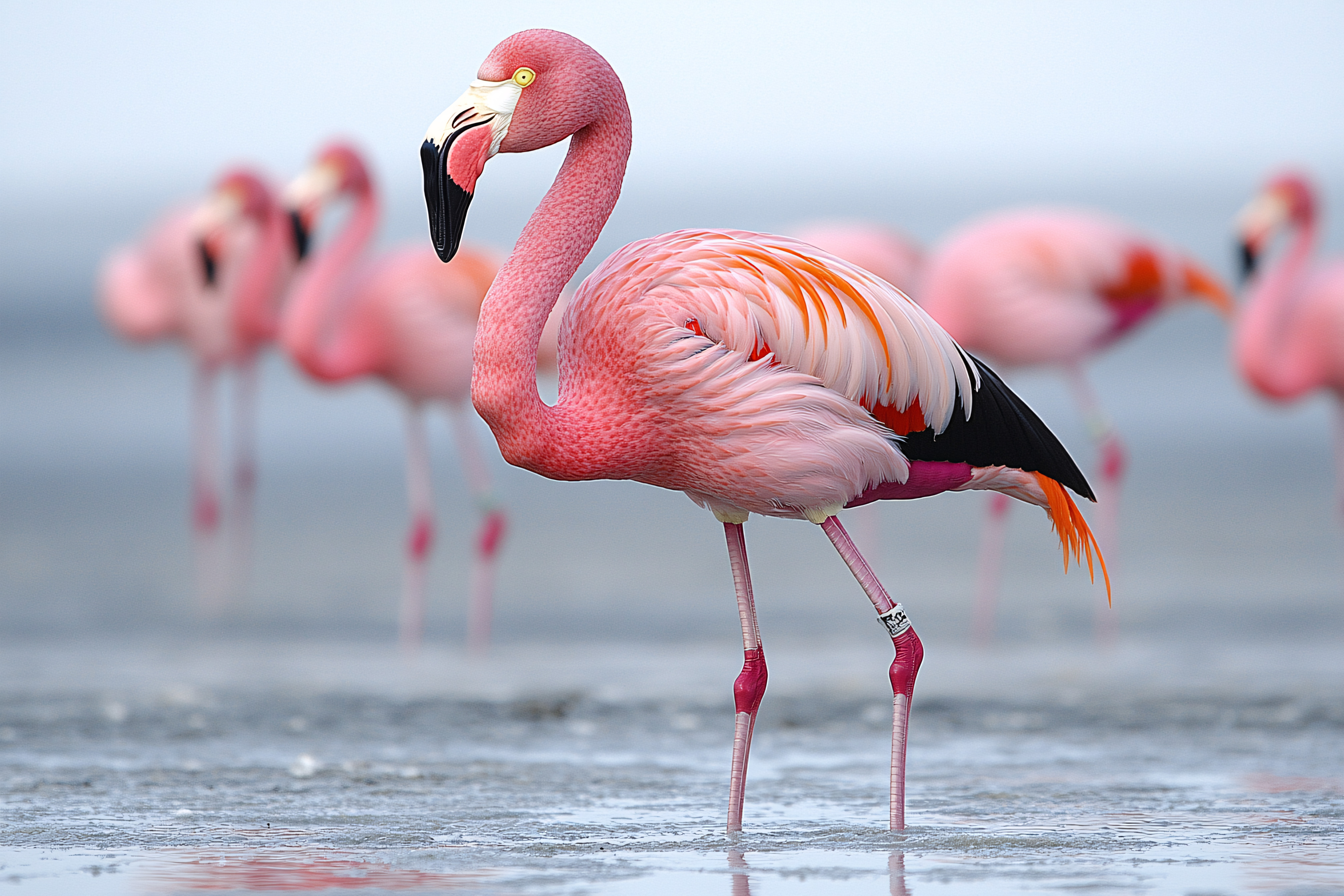 Graceful Flamingo Portrait