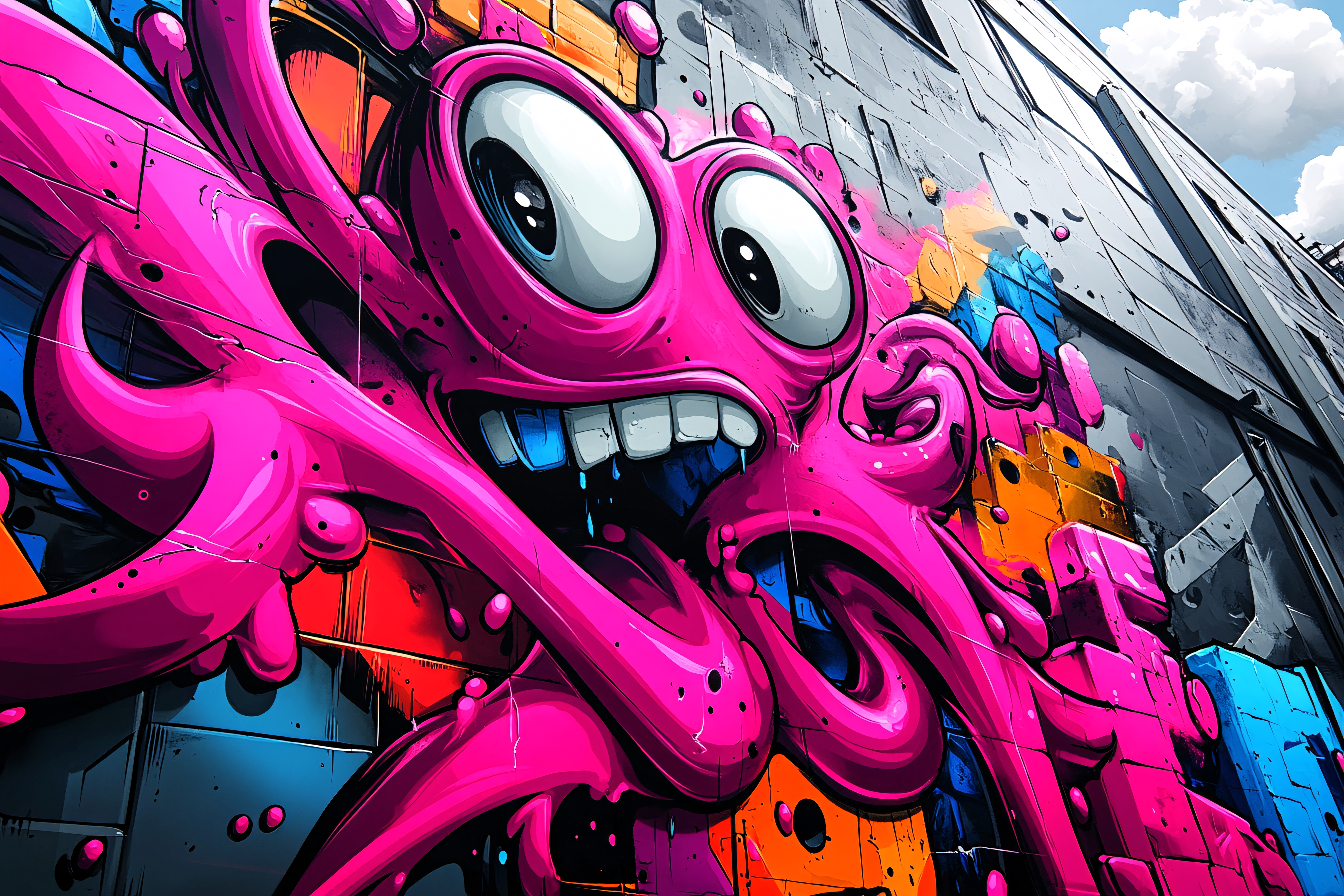 Graffiti Blob Monster