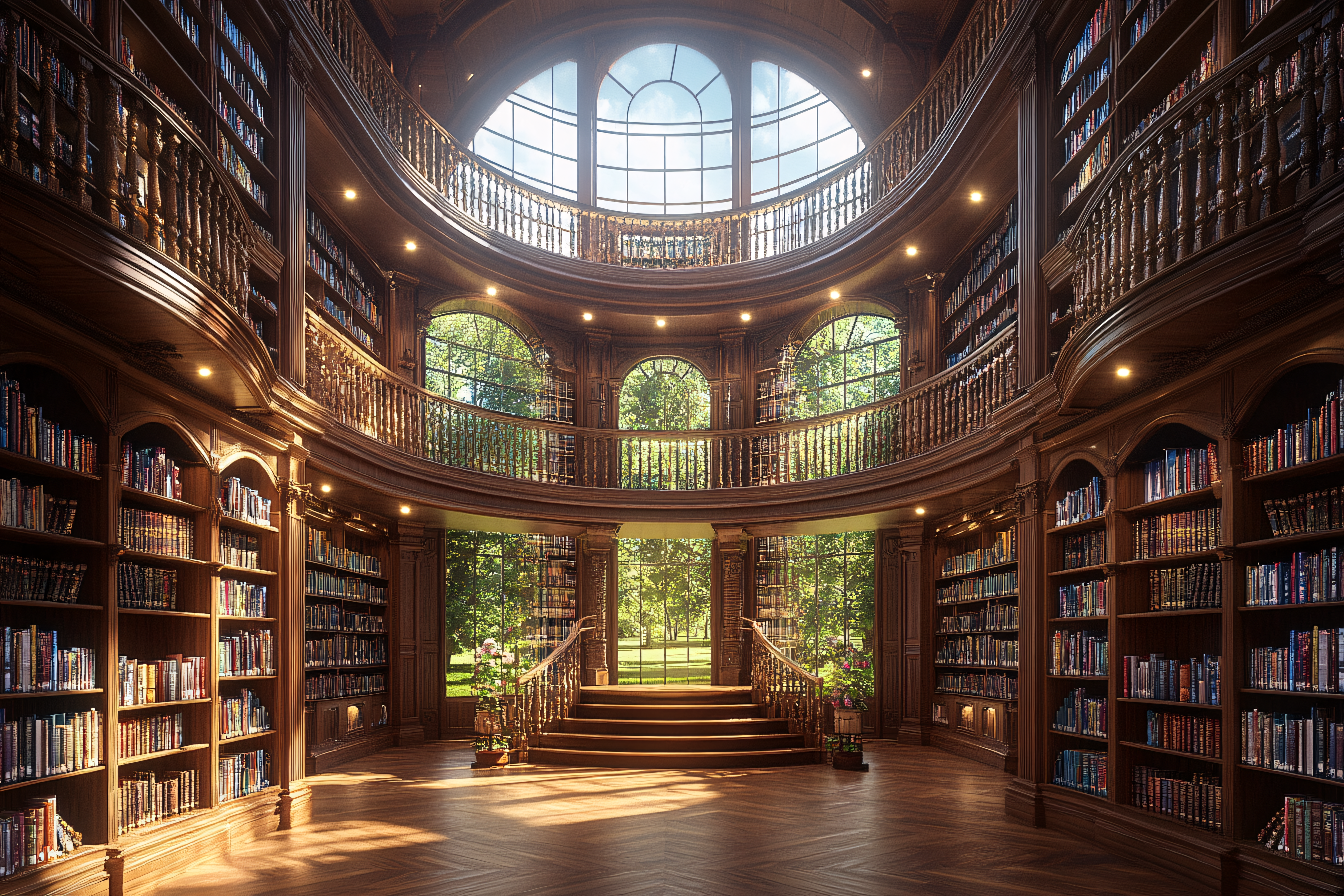Grand Library Interior