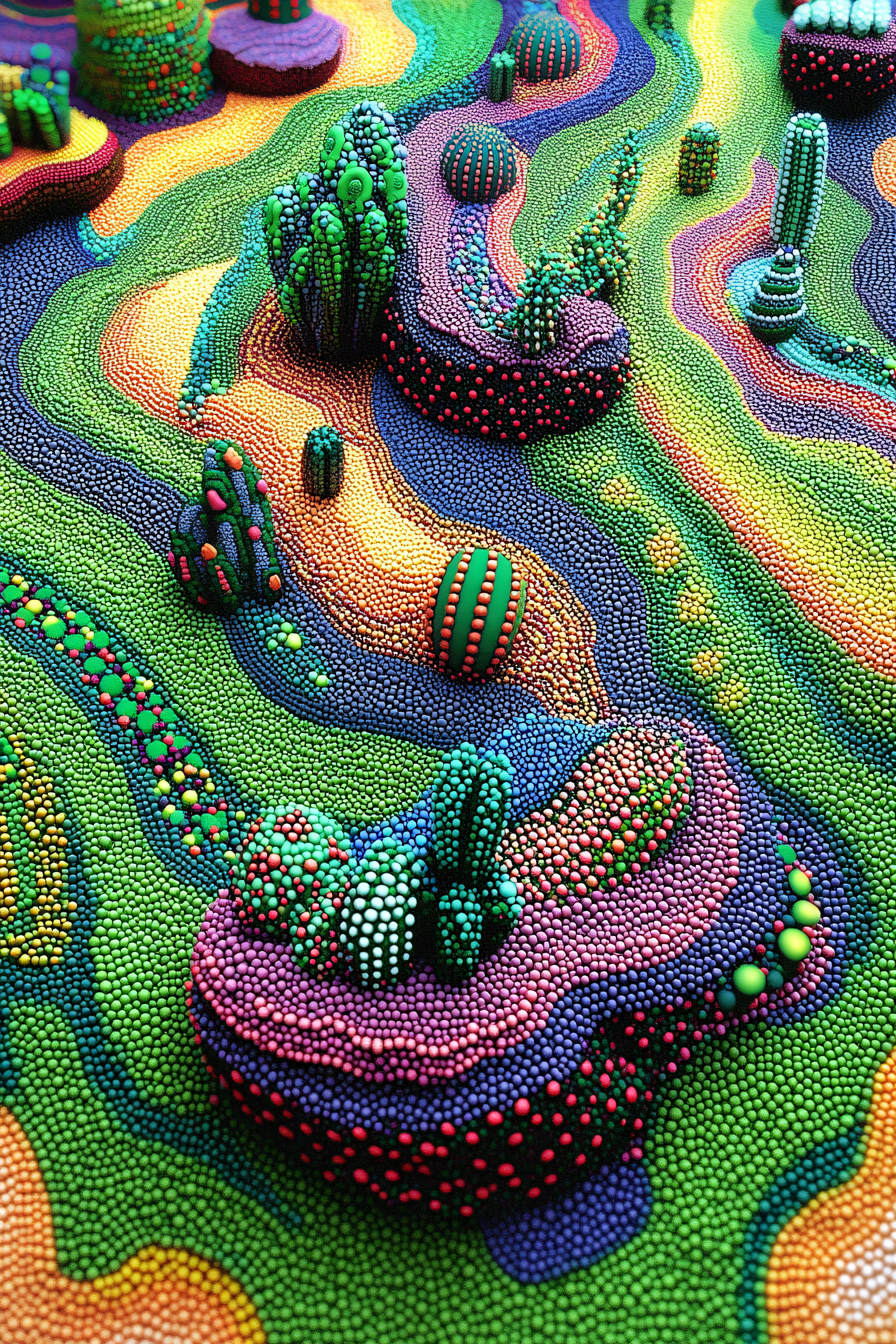 Granular Desert Landscape