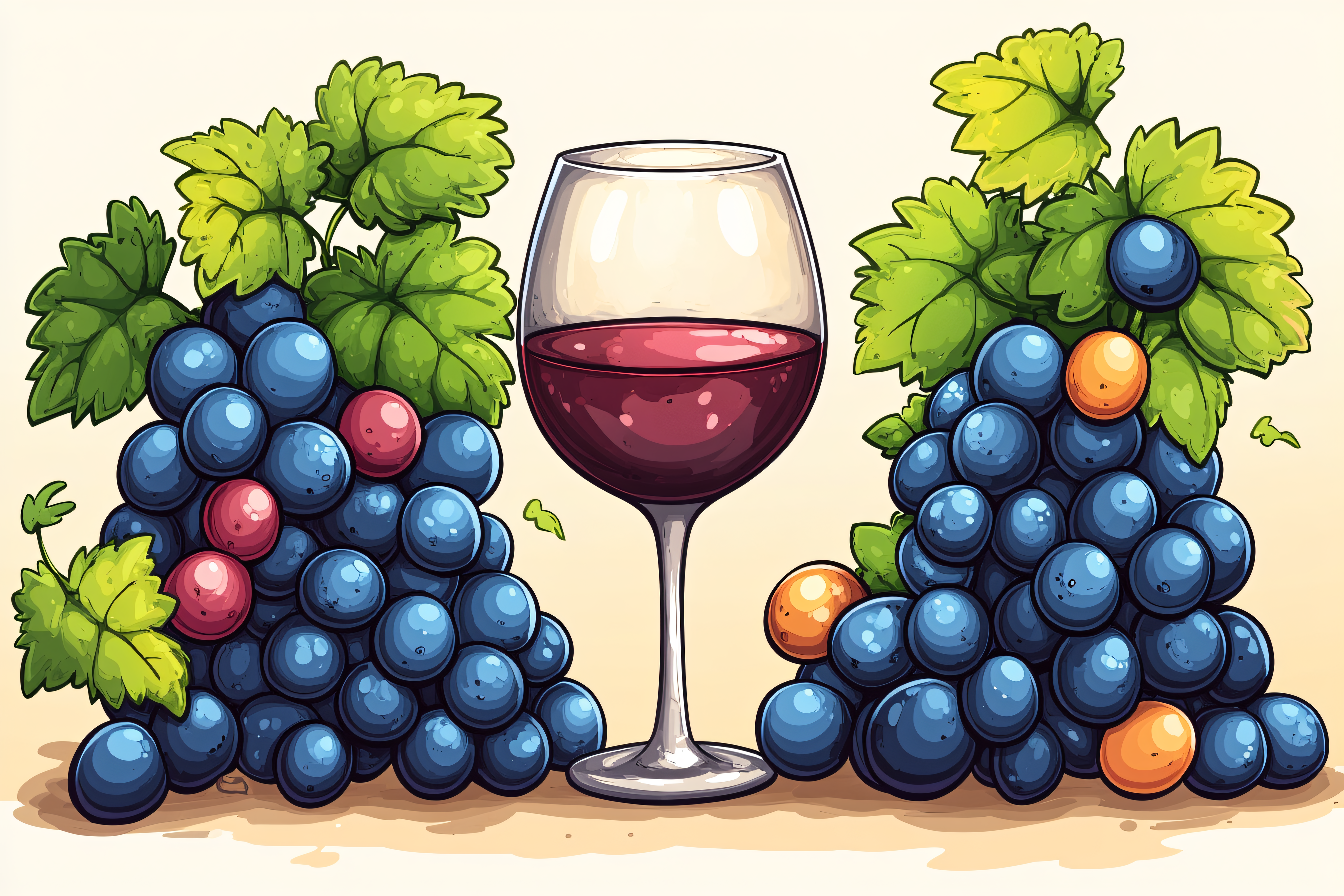Grapes And Wine Still Life