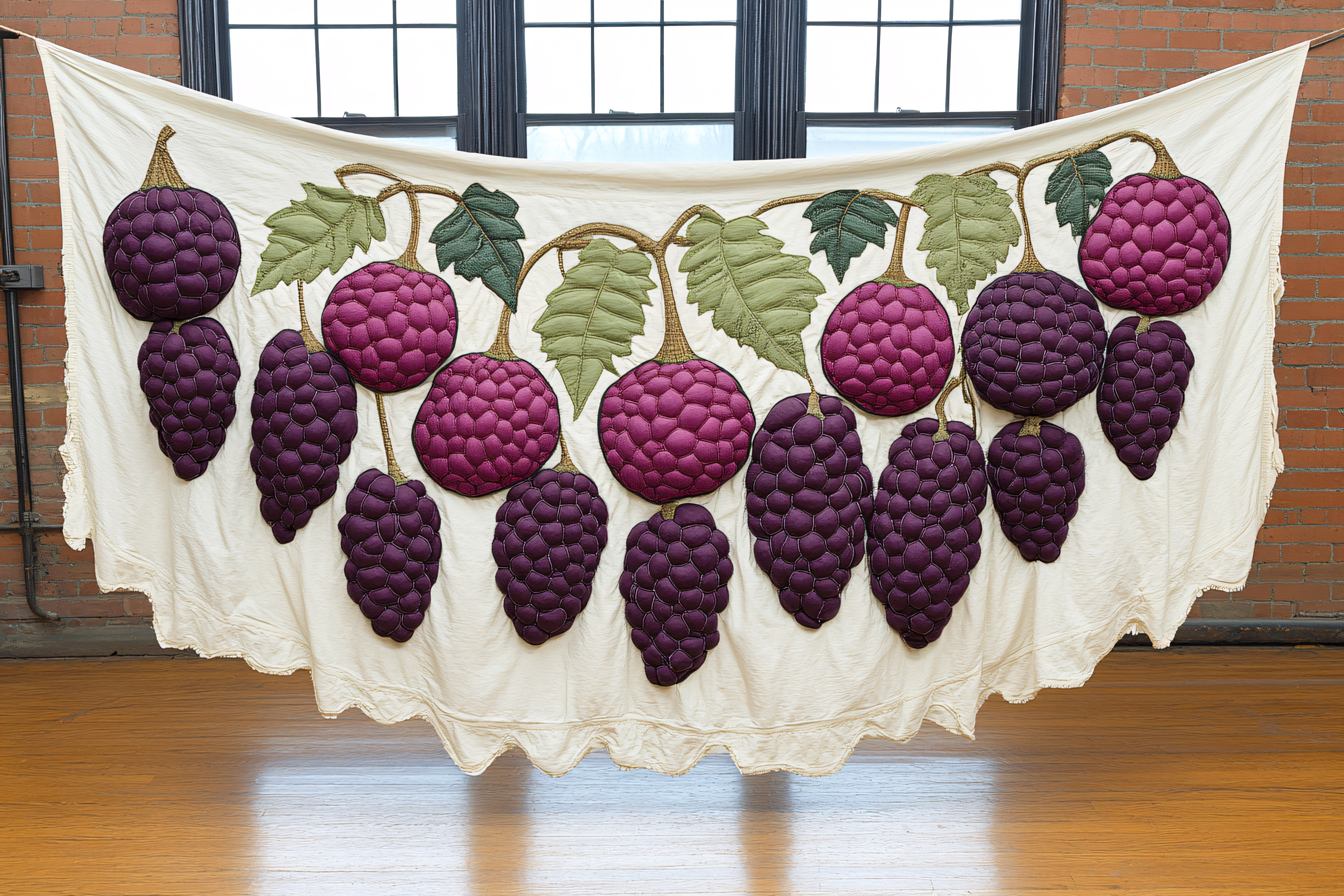 Grapevine Textile Art
