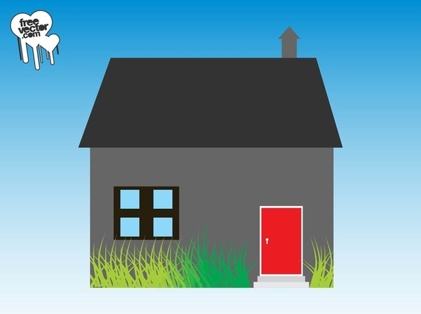 Gray House Free Vector