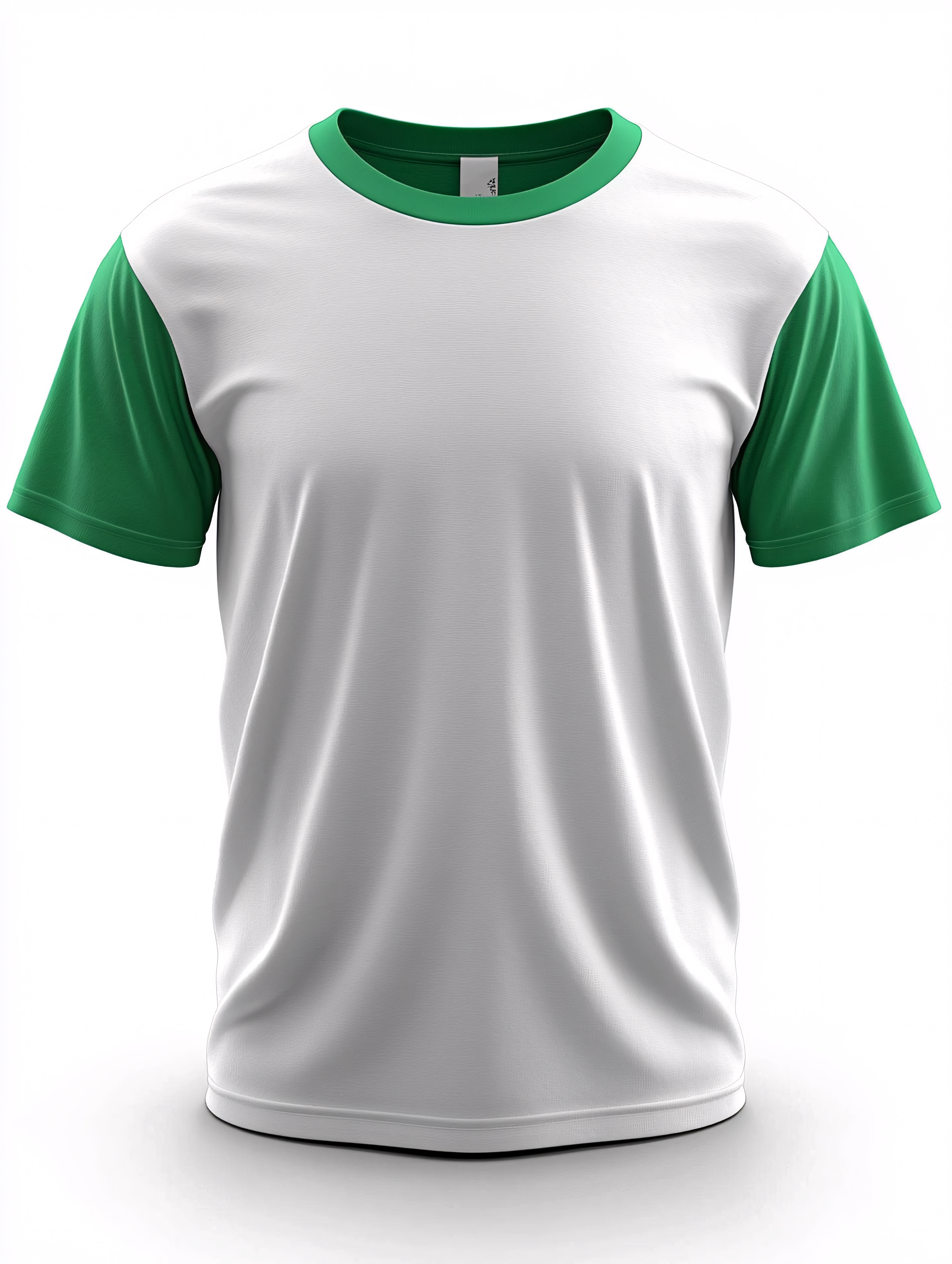 Green And White T-Shirt Mockup