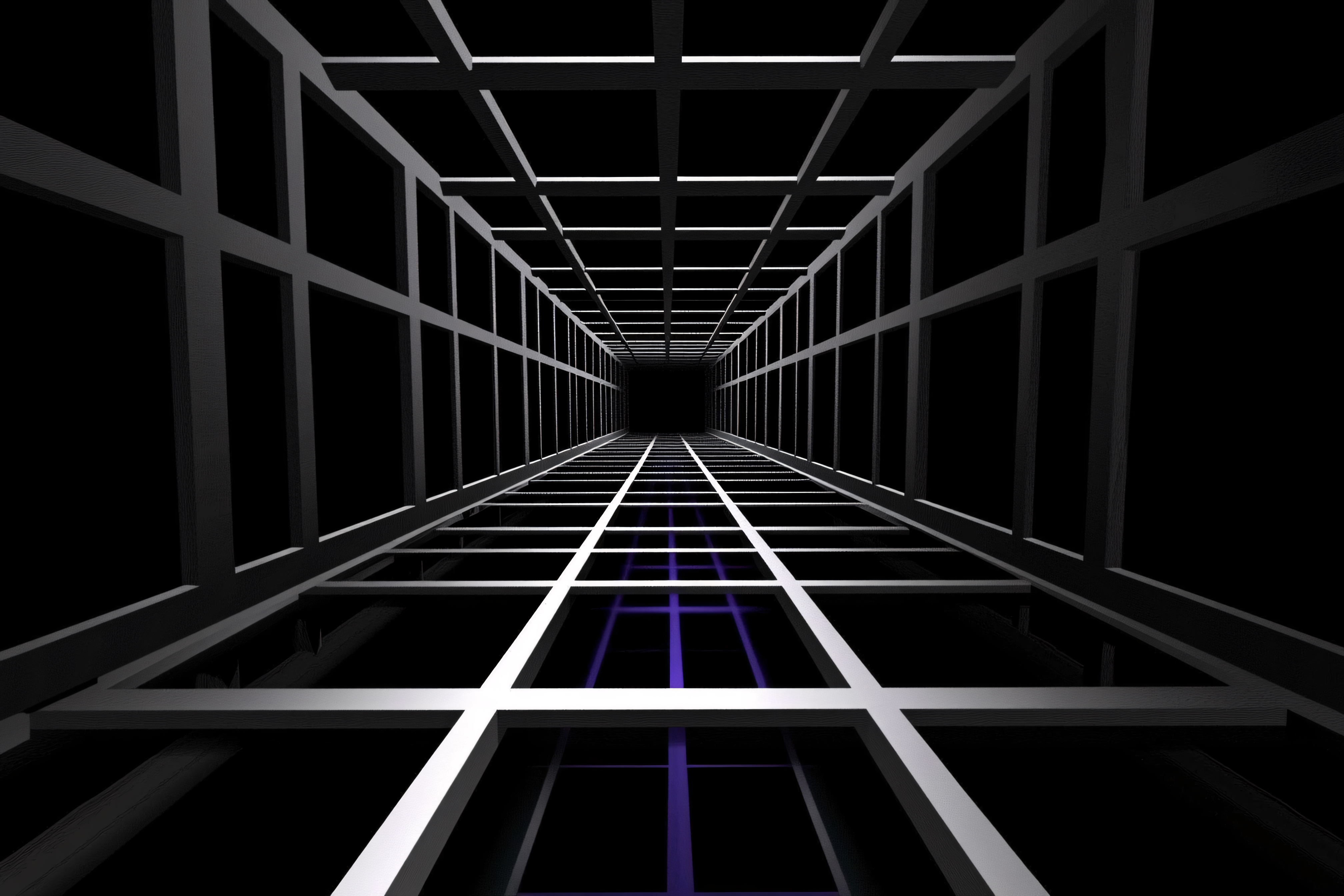 Grid Tunnel Perspective