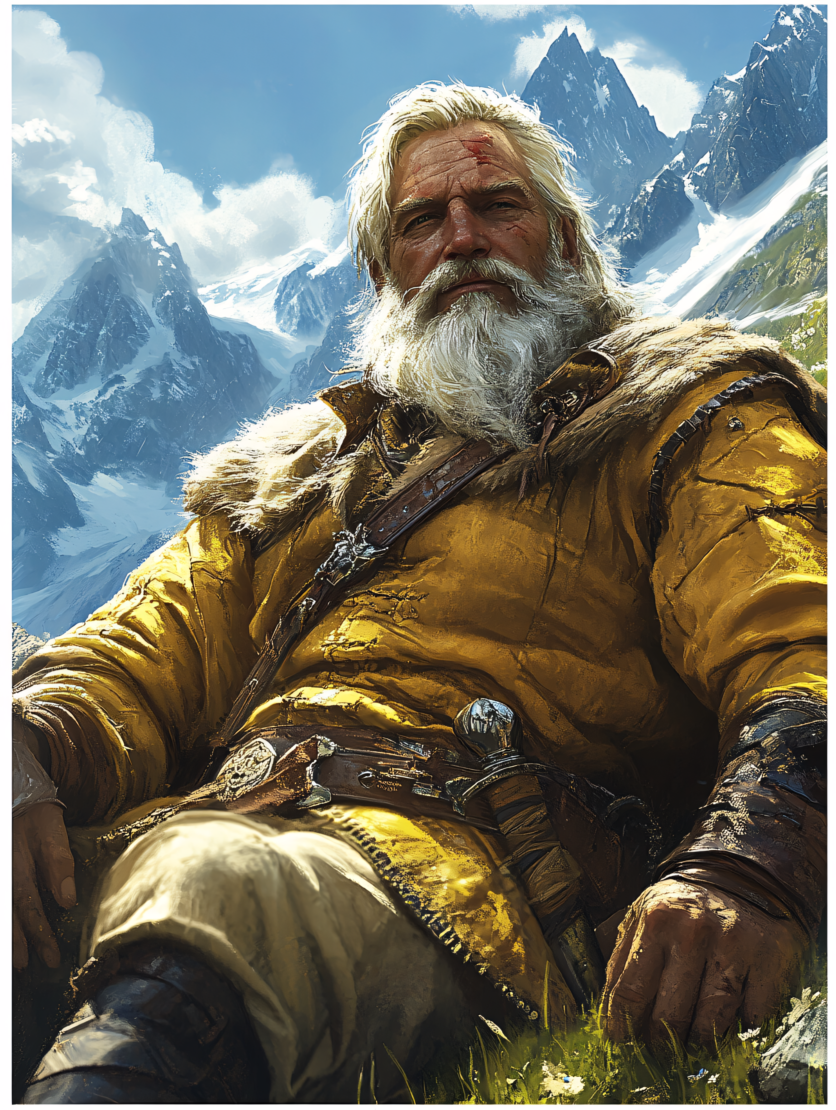Grizzled Mountain Dweller Portrait