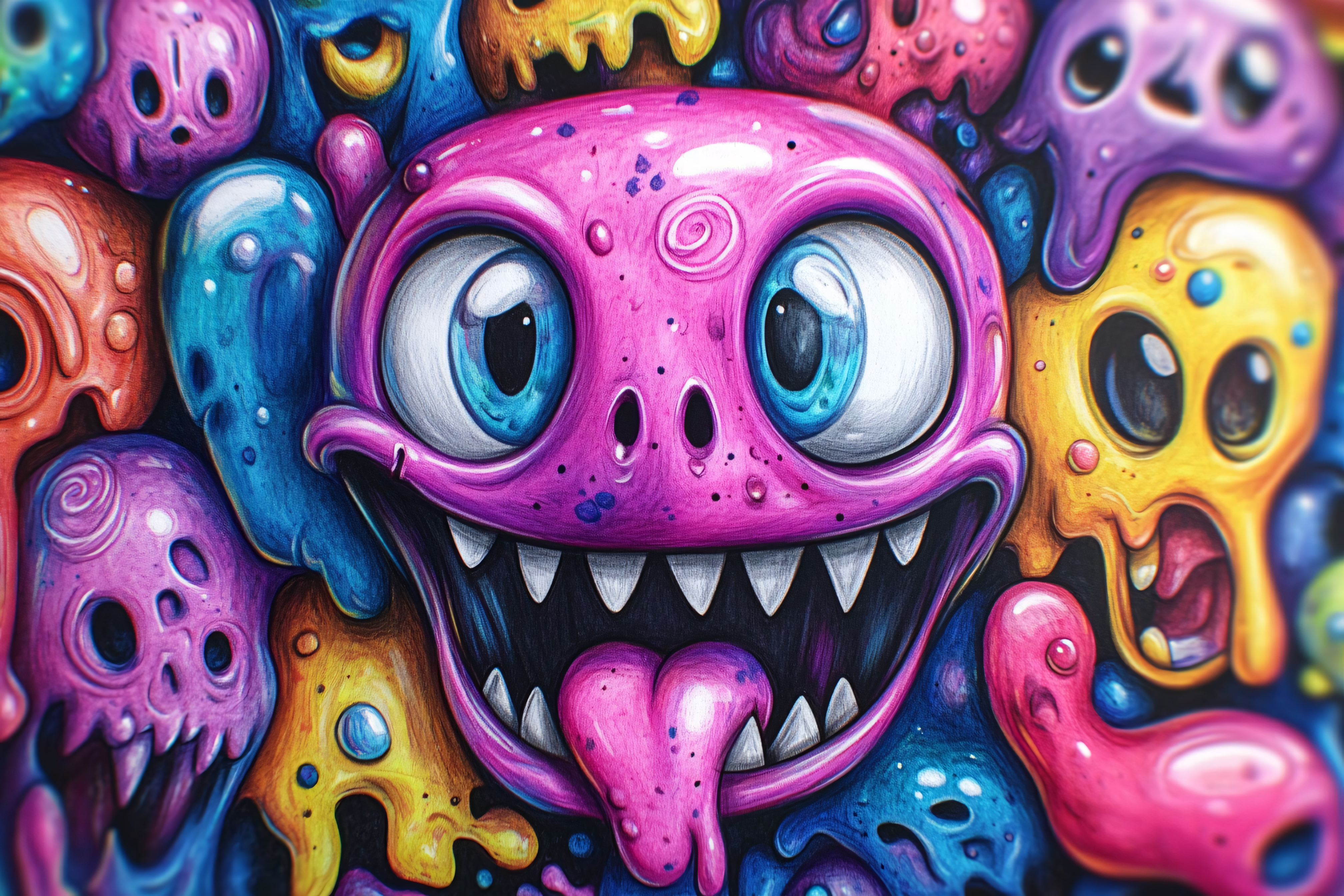 Grotesque Cartoon Monsters