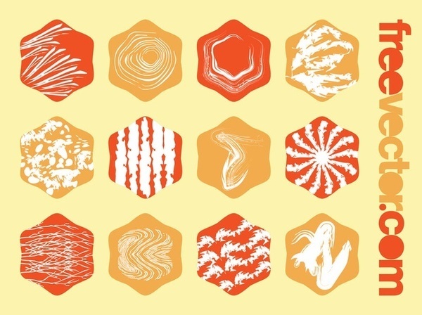 Grunge Badges Free Vector