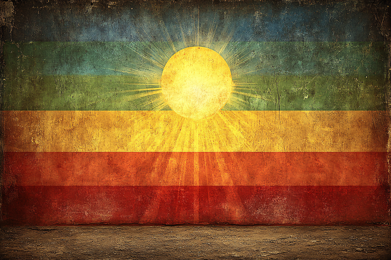 Grunge Sunburst Background