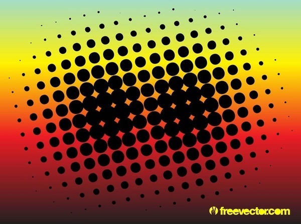 Halftone Free Vector