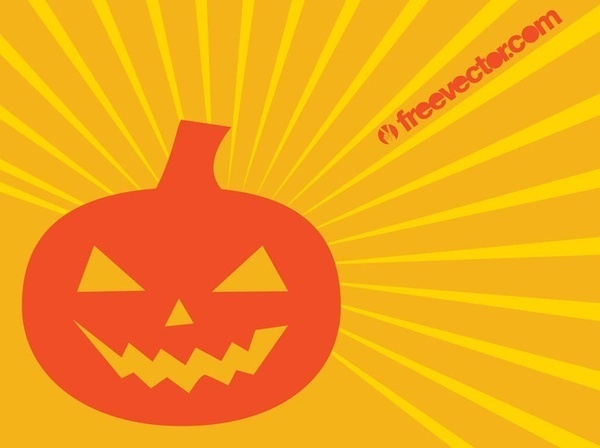 Halloween Pumpkin Character Free Vector