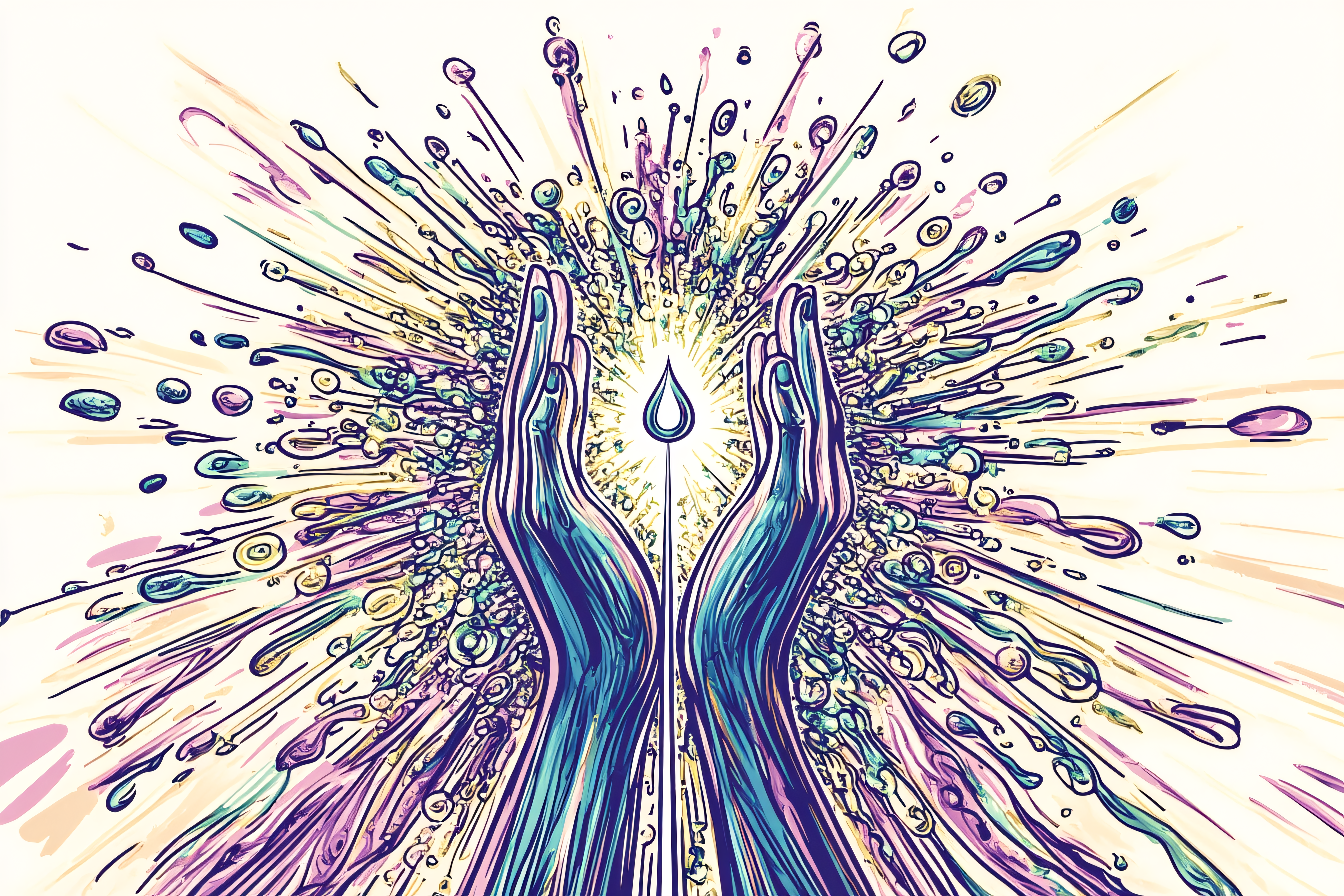 Hands Cup A Water Drop