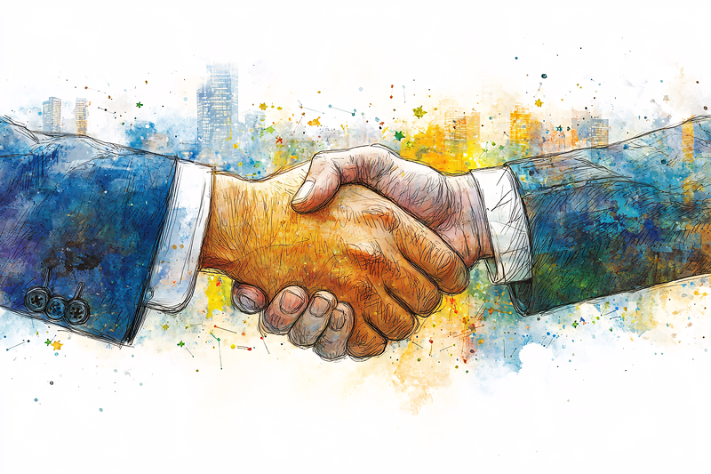 Handshake Watercolor