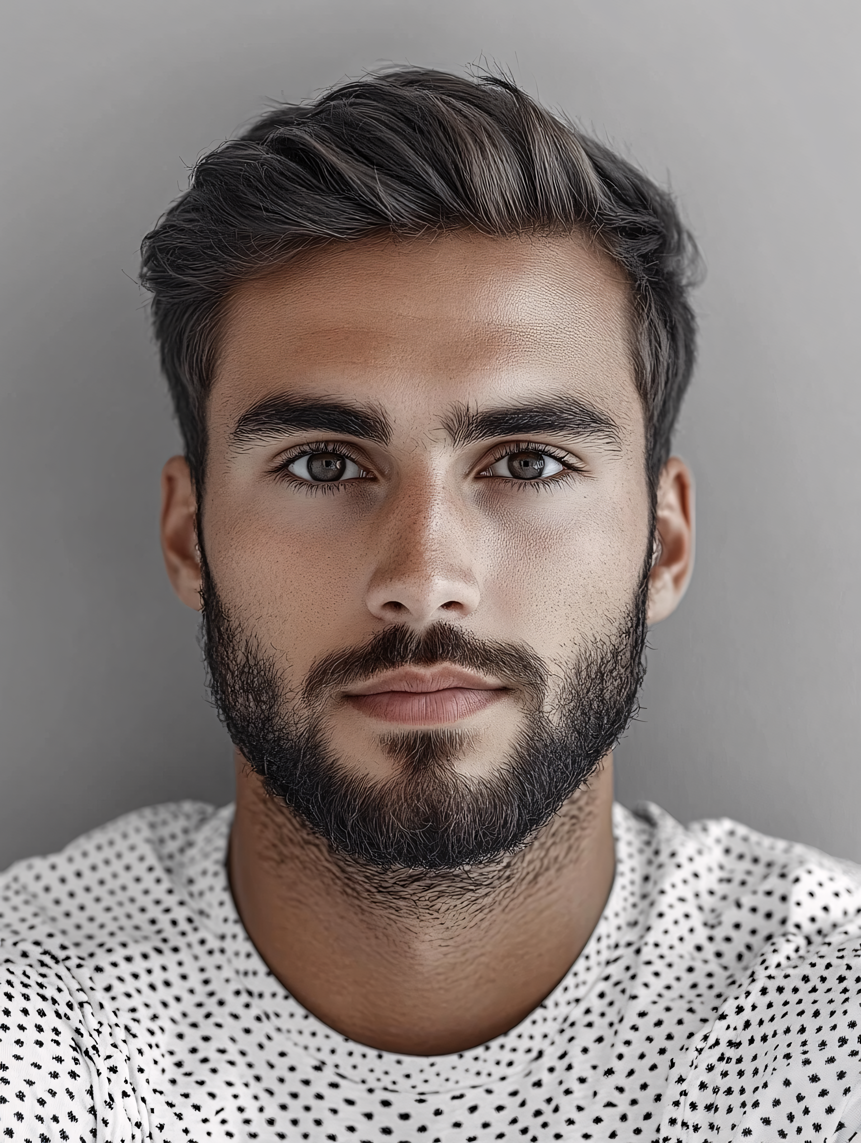 Handsome Bearded Man Portrait