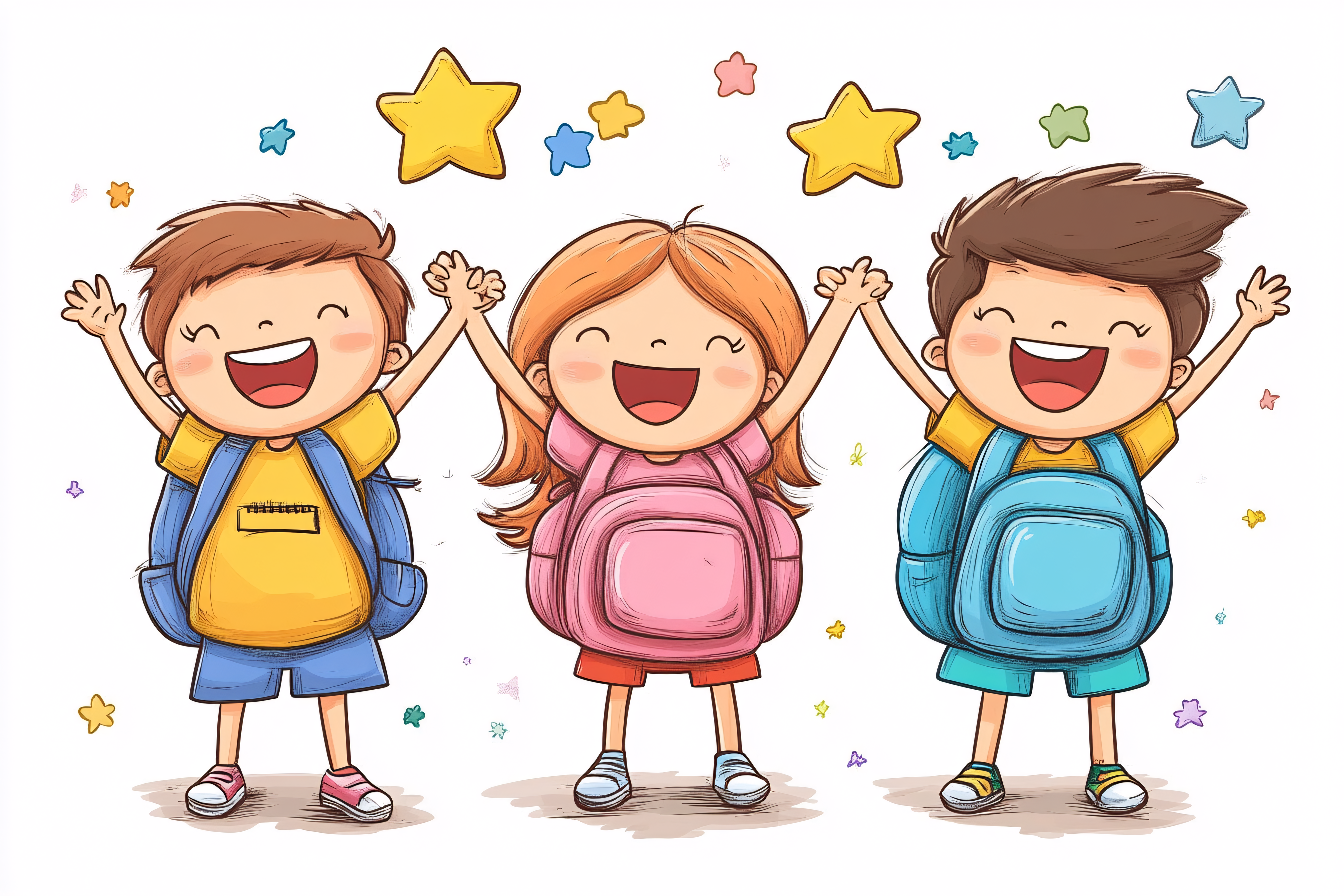 Happy School Kids