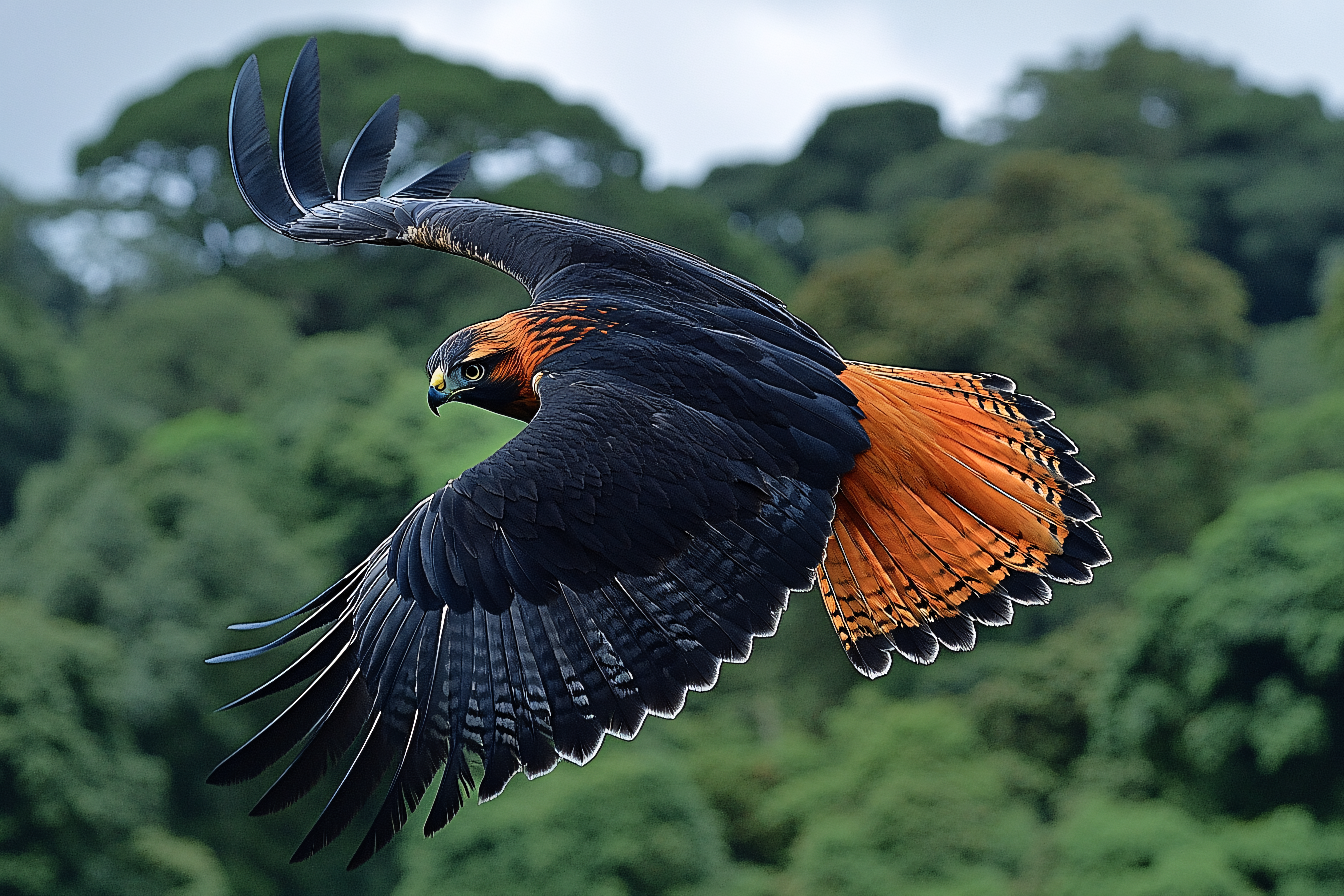 Hawk In Flight