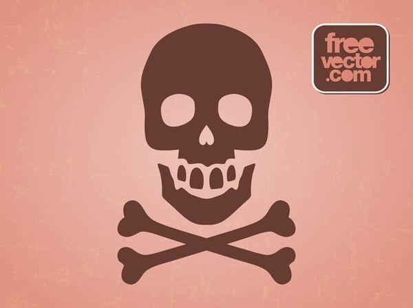 Hazard Skull Symbol Free Vector