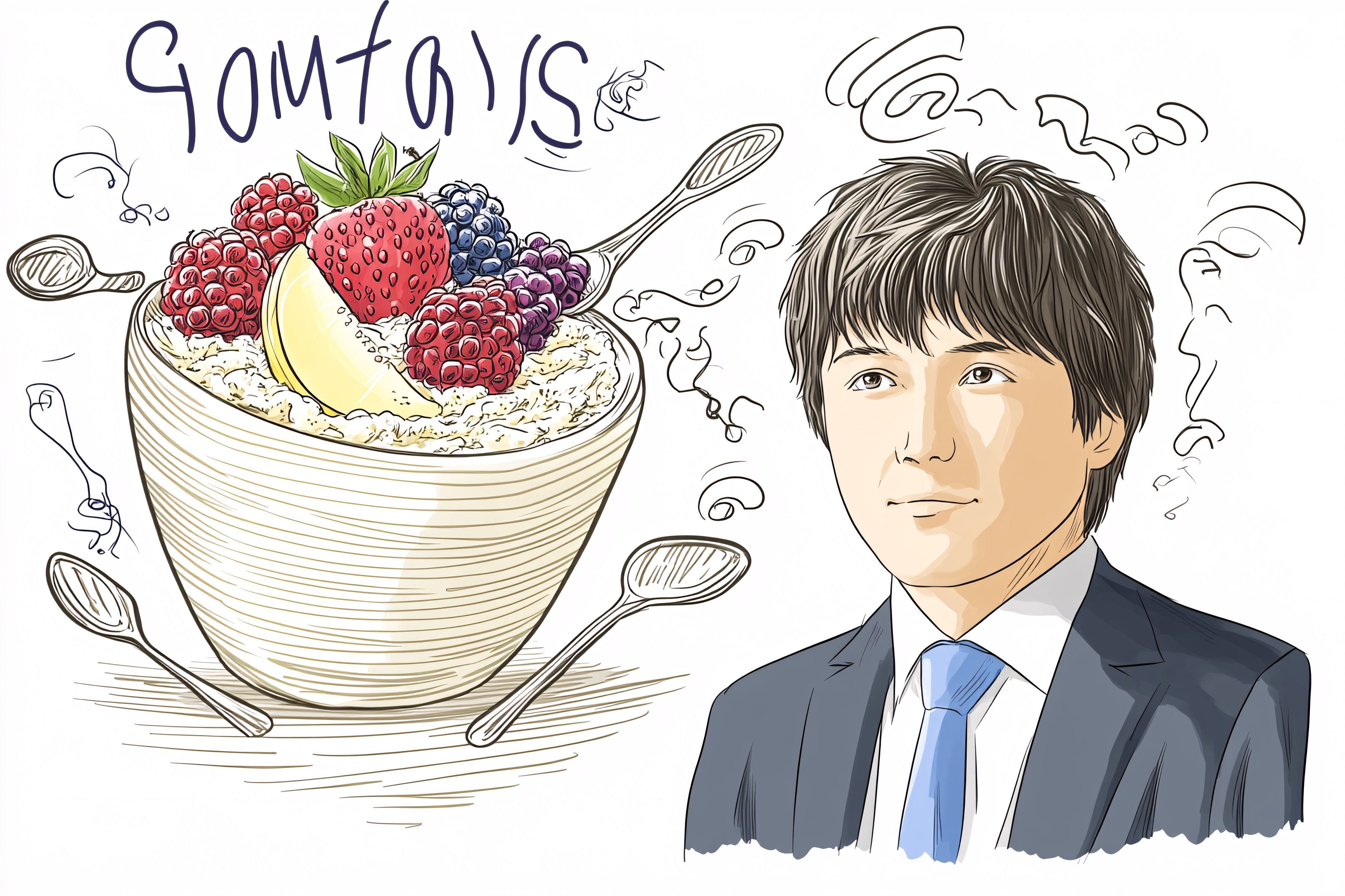 Healthy Breakfast with Man