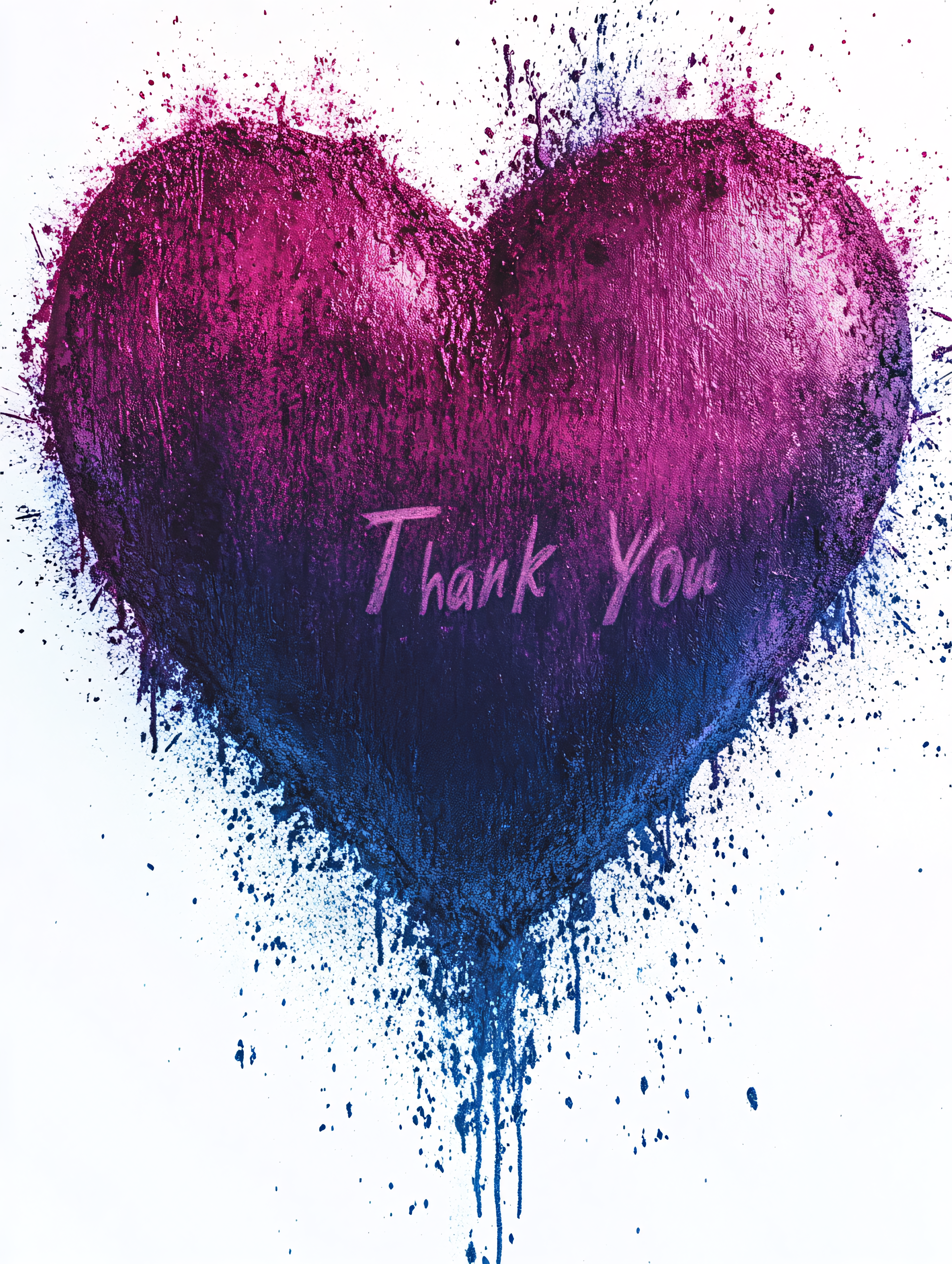 Heart Splash Thank You